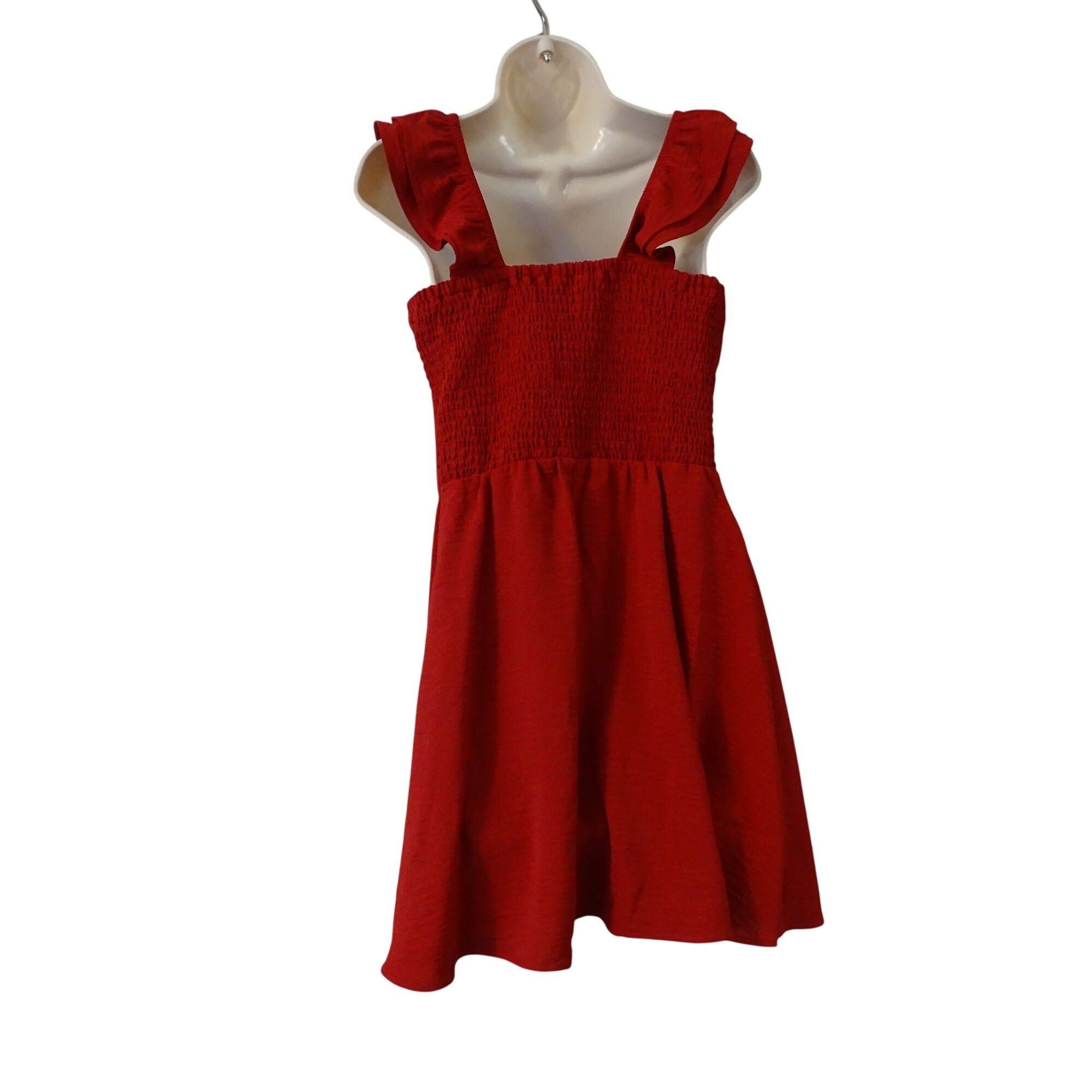 Other Nine Britton Holly Flutter Sleeve Dress Red Size XL Size XL / US 12-14 / IT 48-50 - 4 Thumbnail