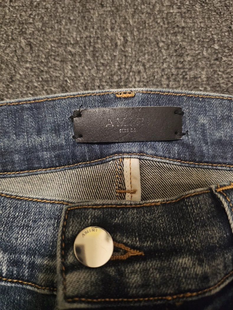 Amiri Amiri single knee distressed Jeans Size US 34 / EU 50 - 2 Thumbnail