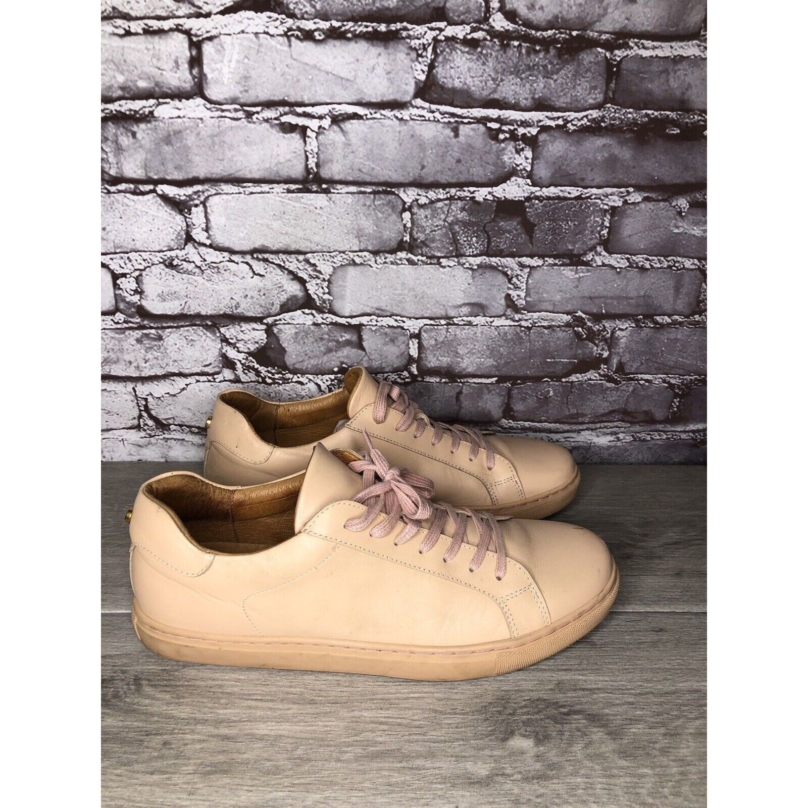 Other Romero And Mcpaul Dusty Pink Leather Lace Up Portugal Shoes Size US 12 / EU 45 - 12 Thumbnail