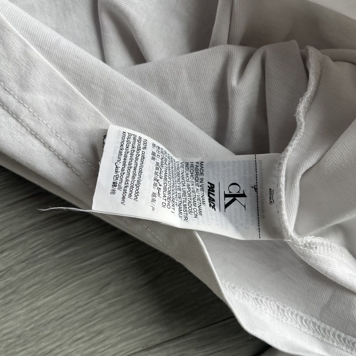 Calvin Klein × Palace Calvin Klein x Palace Collab SS22 White Long Sleeve T Shirt Size US XL / EU 56 / 4 - 4 Thumbnail