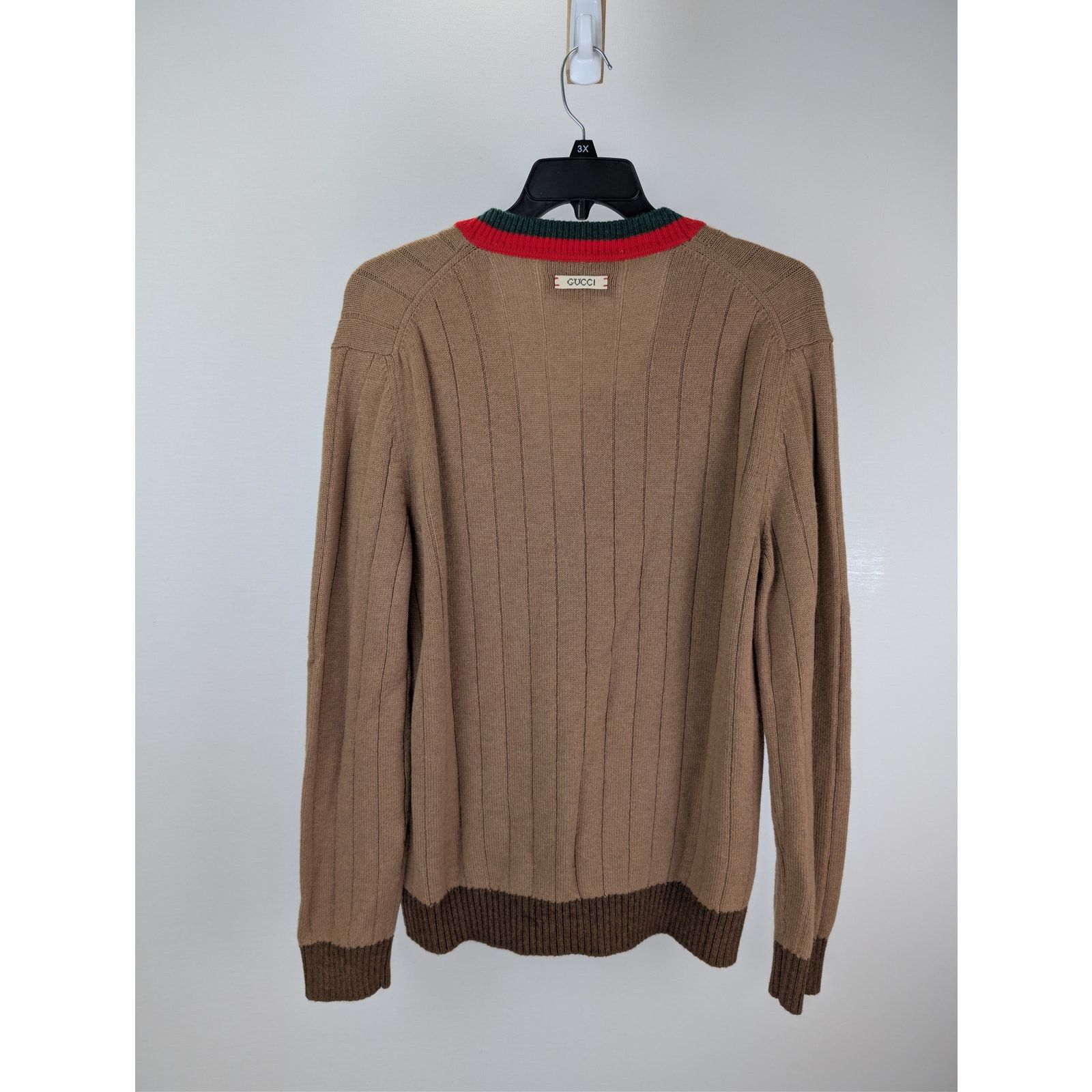 Gucci o1rshd1 Fine Camel Long Sleeve Cardigan Sweater Camel/Brown Size US XL / EU 56 / 4 - 13 Thumbnail