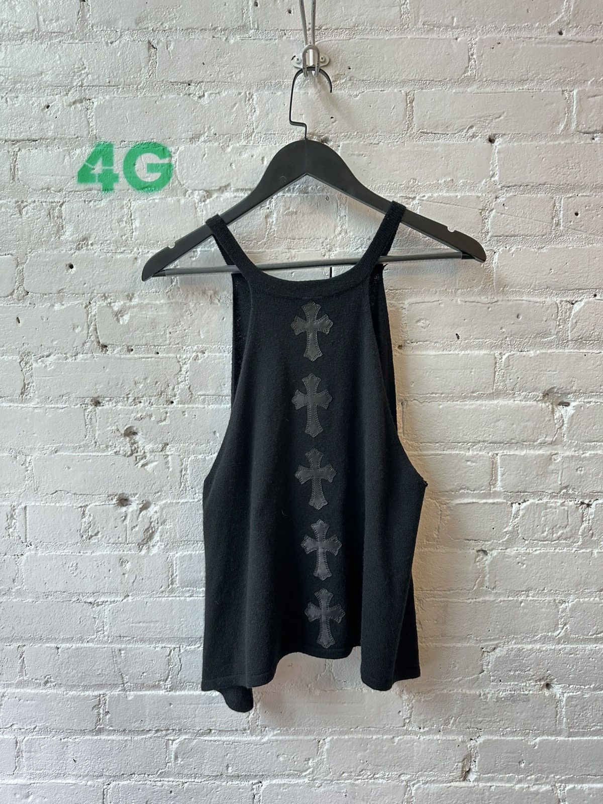 Chrome Hearts CHROME HEARTS CASHMERE PATCH TANK TOP Size US L / EU 52-54 / 3 - 4 Thumbnail
