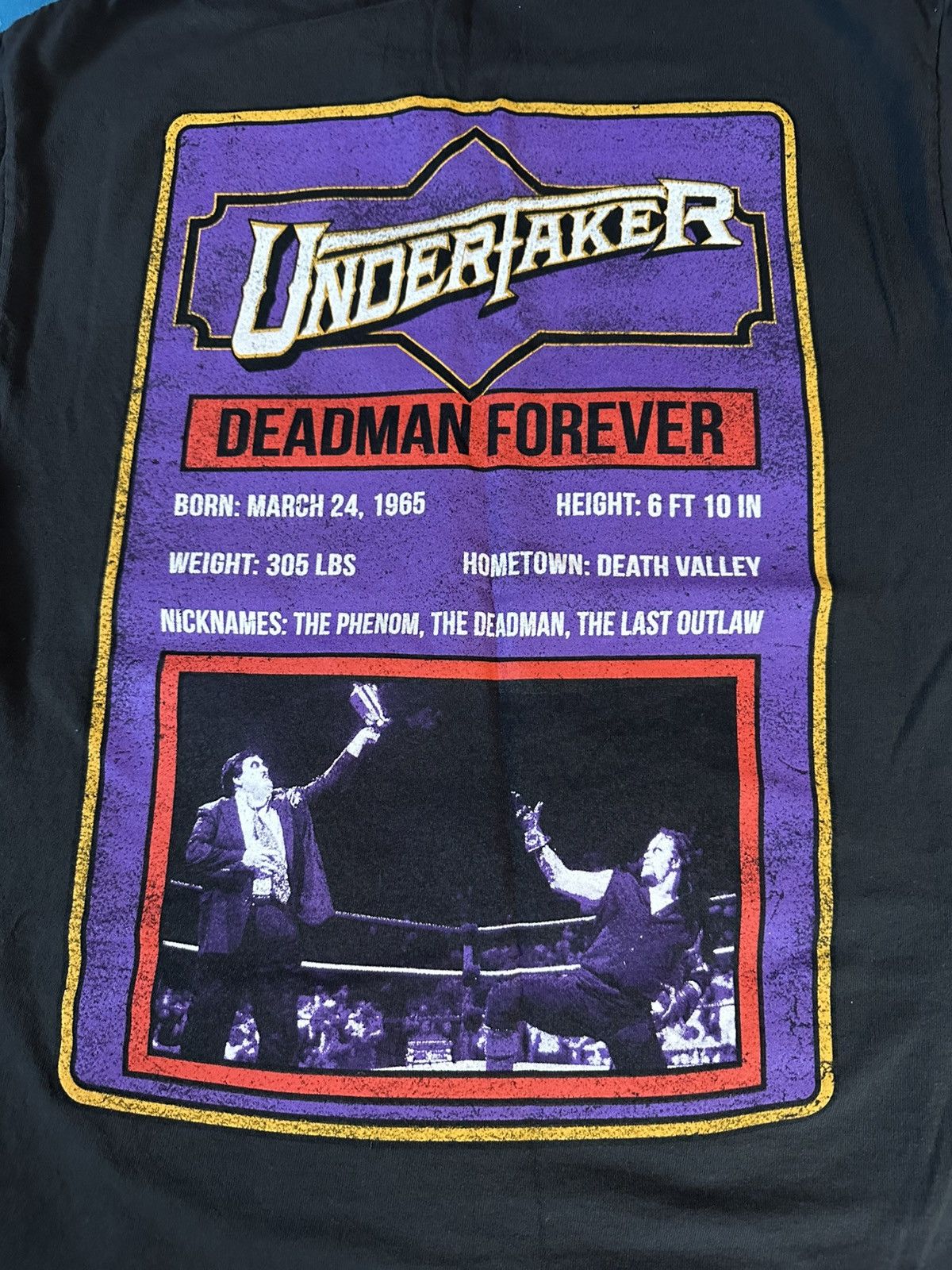 WWE Undertaker Trading Card Style T Shirt Size US M / EU 48-50 / 2 - 4 Thumbnail