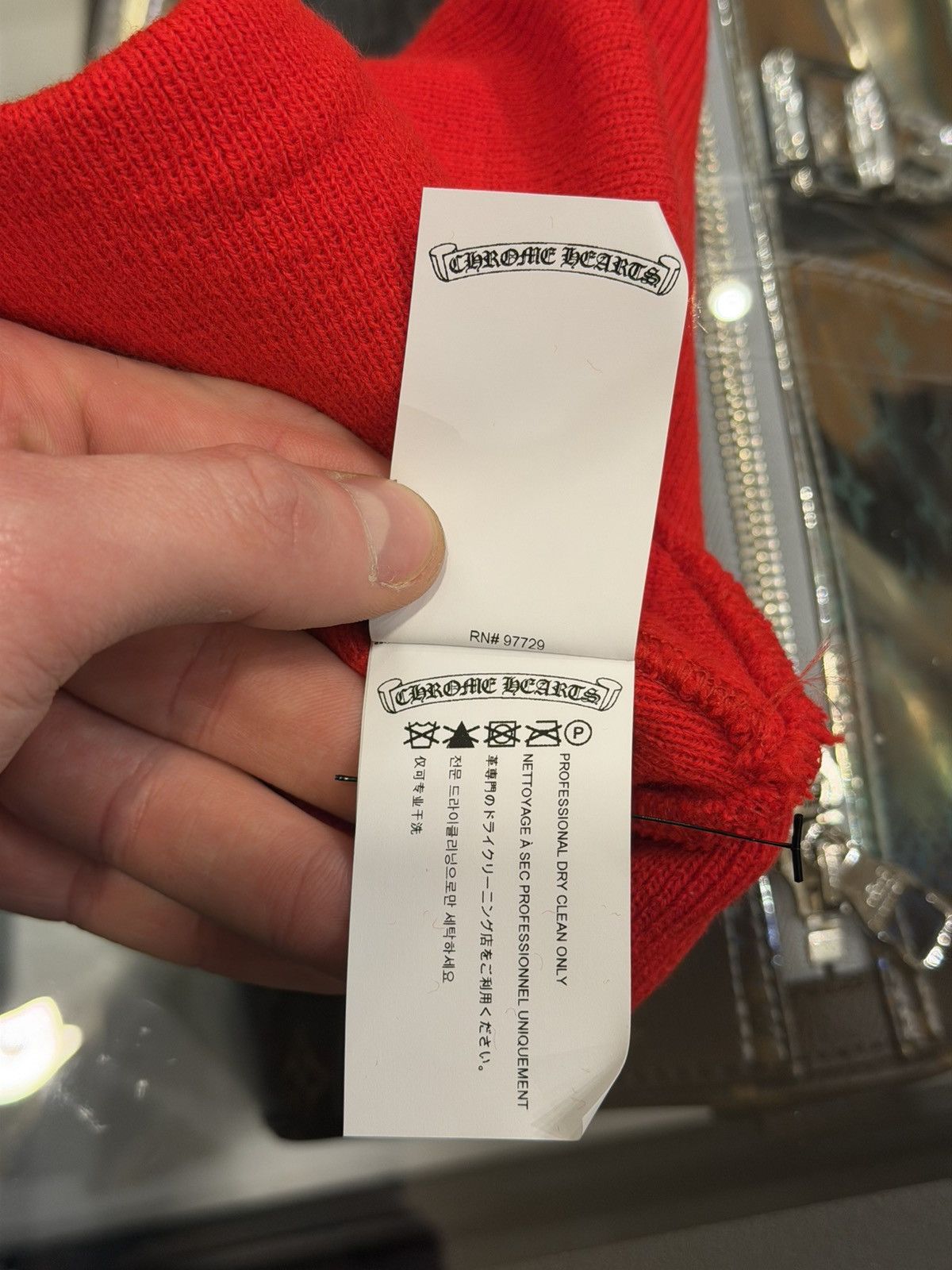 Chrome Hearts Chrome Hearts Logo Embroidered Beanie - Red Size ONE SIZE - 7 Thumbnail