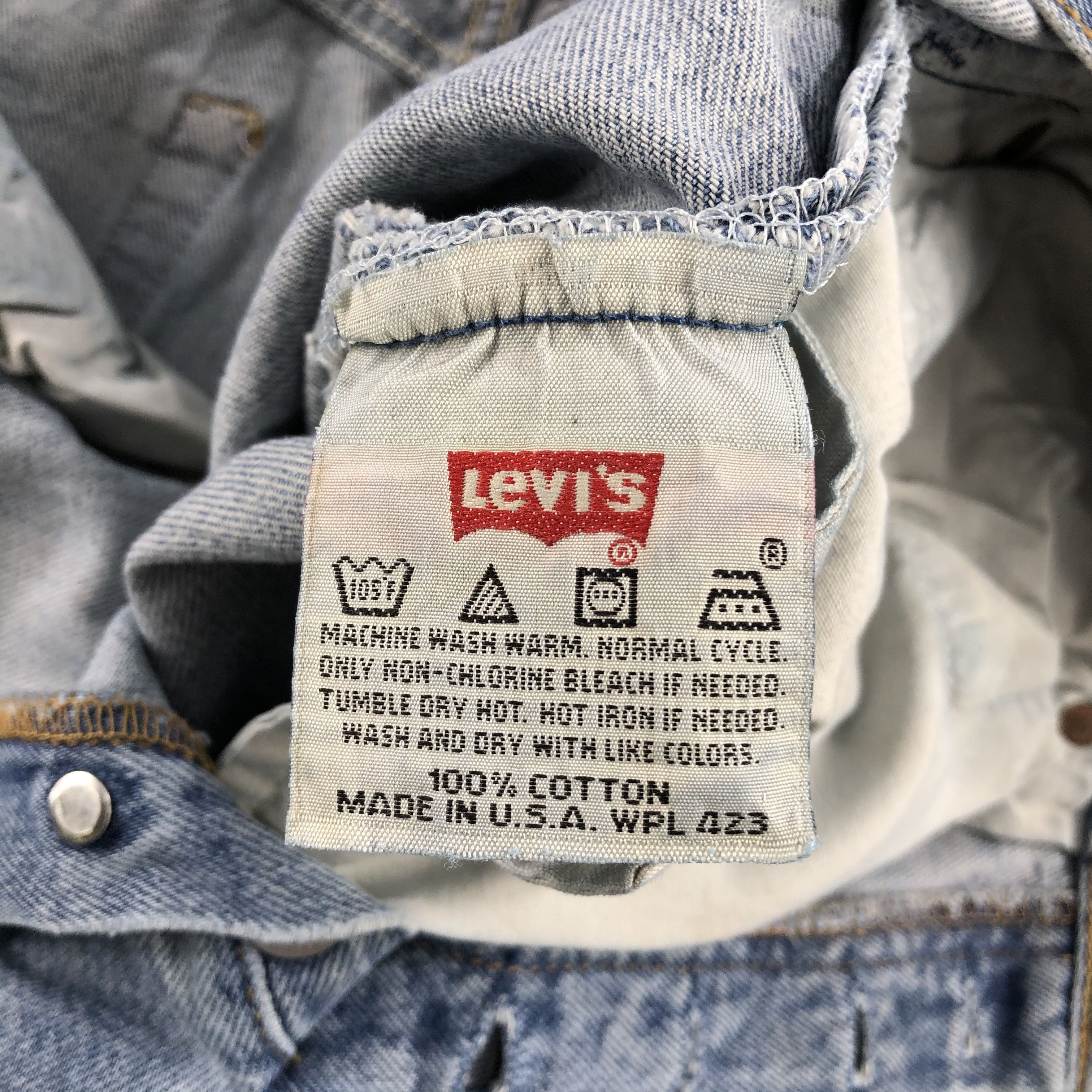 Levi's Vintage 90s Blue Wash Levis 501 Jeans-J1753 Size US 32 / EU 48 - 12 Thumbnail