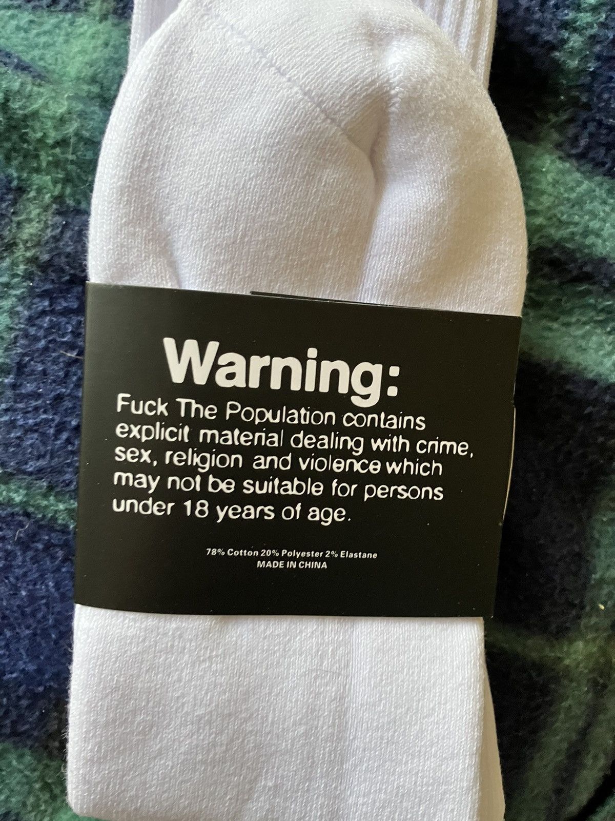 Fuck The Population Spook Socks Size ONE SIZE - 3 Thumbnail