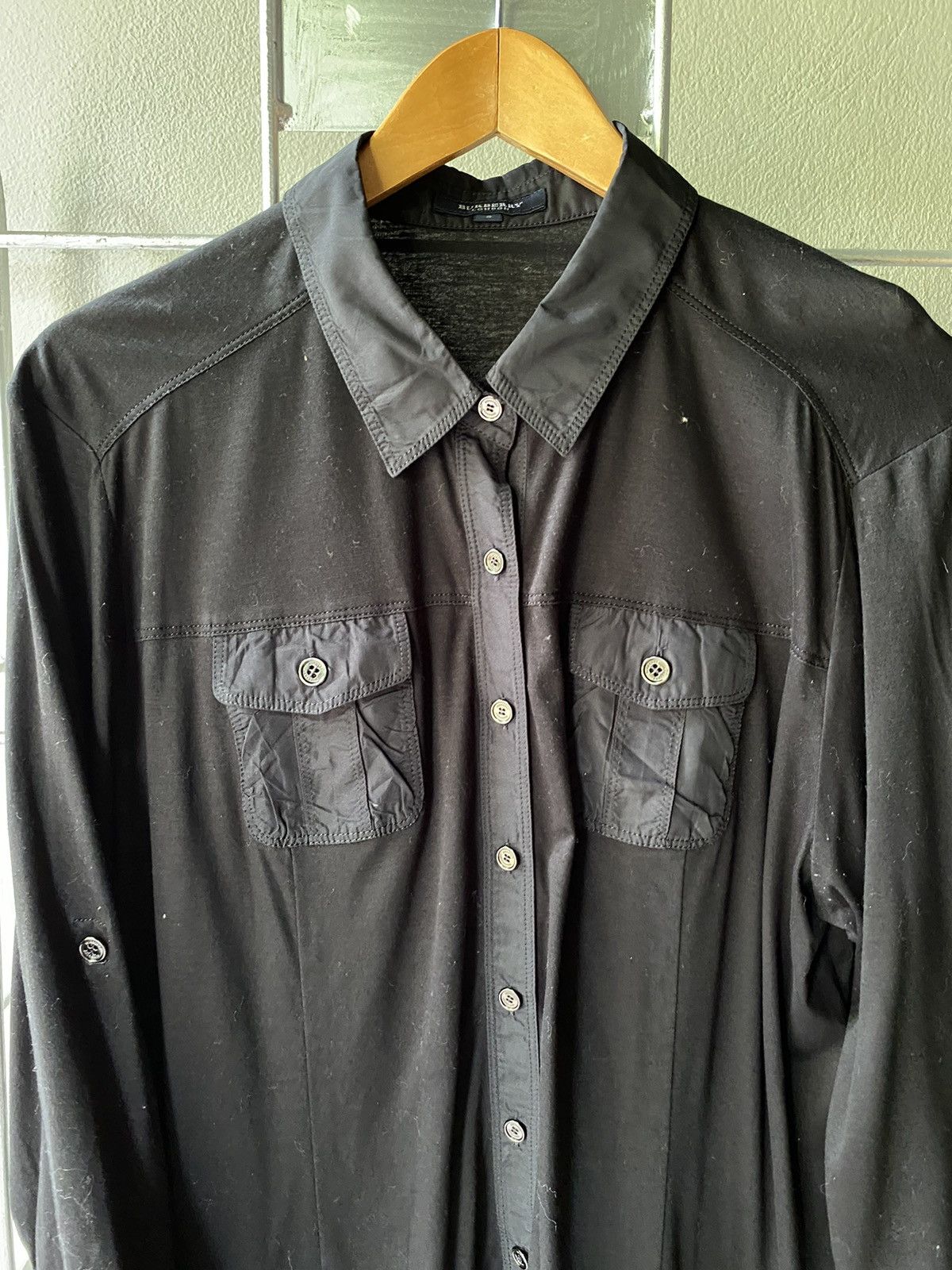 Burberry Burberry 2 pocket black shirt Size ONE SIZE - 3 Thumbnail