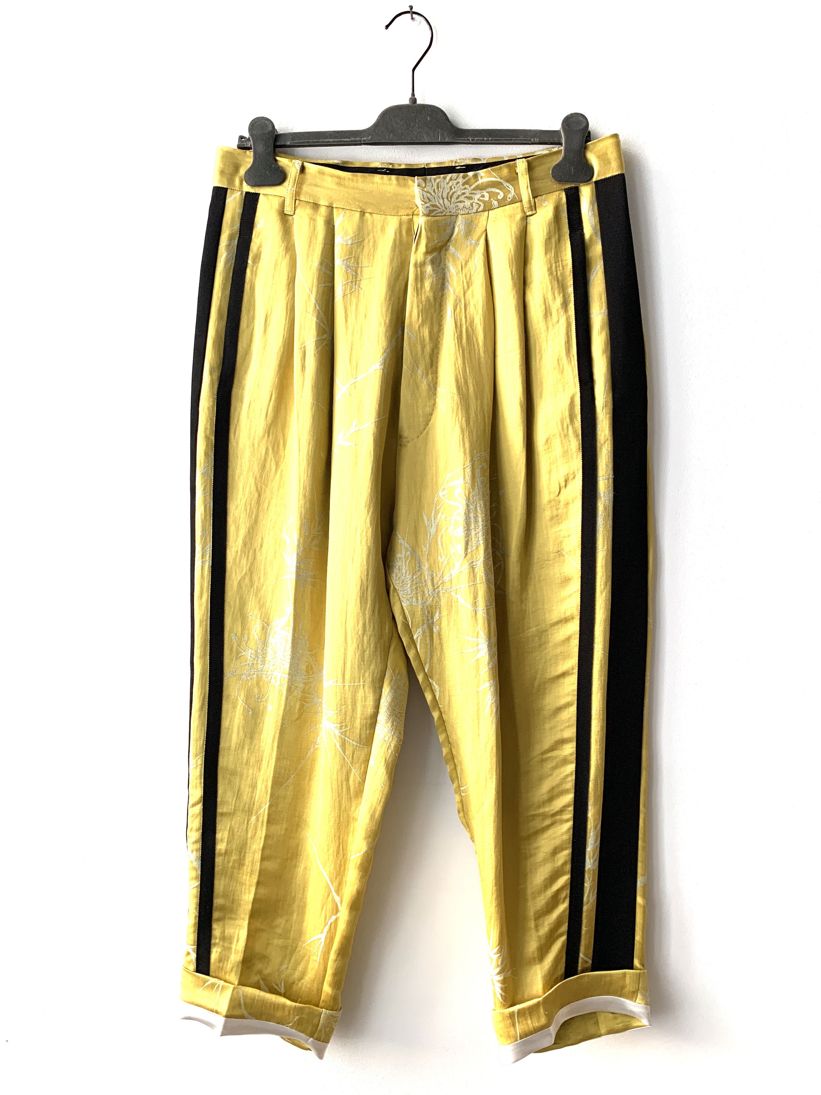 Haider Ackermann Striped Linen & Silk-blend Dianthus Trousers SZ 50 Size US 34 / EU 50 - 1 Thumbnail