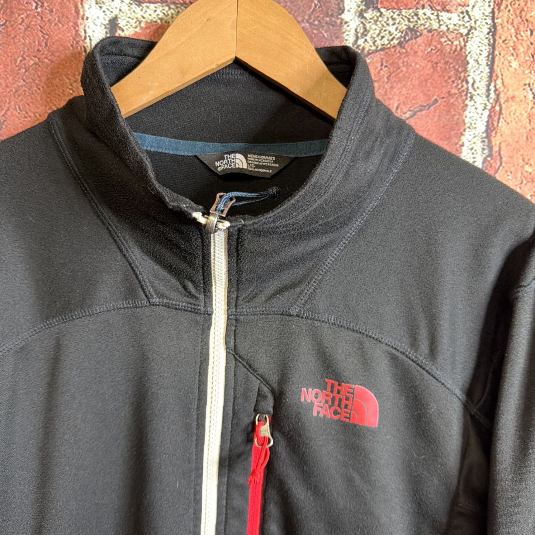 The North Face The North Face Jacket Men L Black Fleece Zip Pockets Mock Neck Stand-Up Breathable Full Zip Casual Outdoor Size US L / EU 52-54 / 3 - 2 Thumbnail