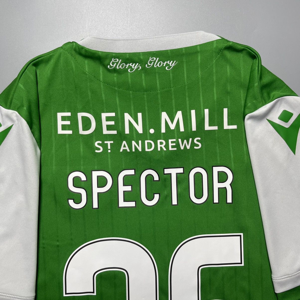 Macron HIBERNIAN MACRON 2019/2020 FOOTBALL HOME JERSEY #26 SPECTOR Size US XL / EU 56 / 4 - 11 Thumbnail