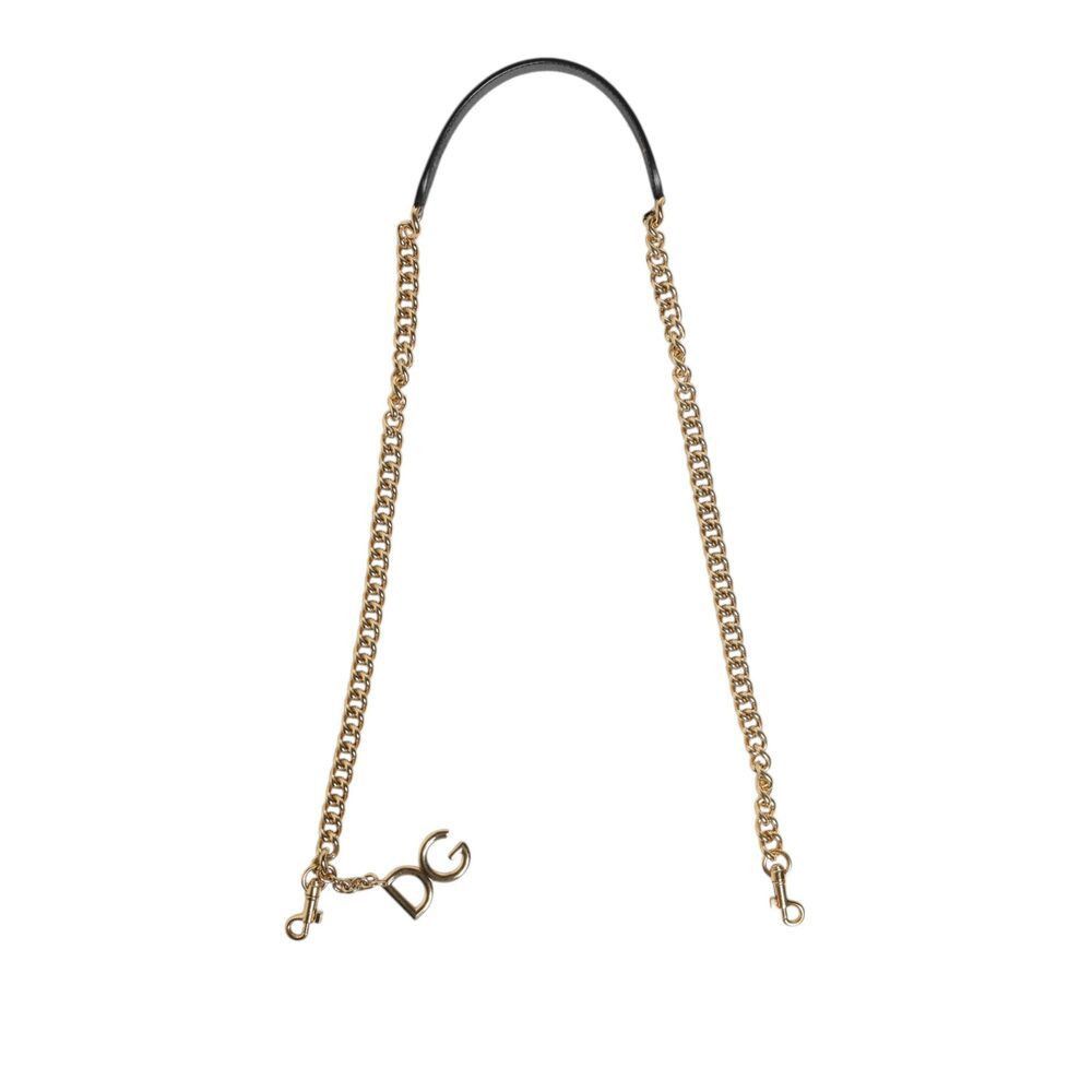 Dolce & Gabbana Dolce & Gabbana Brown Leopard Gold Brass Chain Accessory Sho Size ONE SIZE - 2 Thumbnail