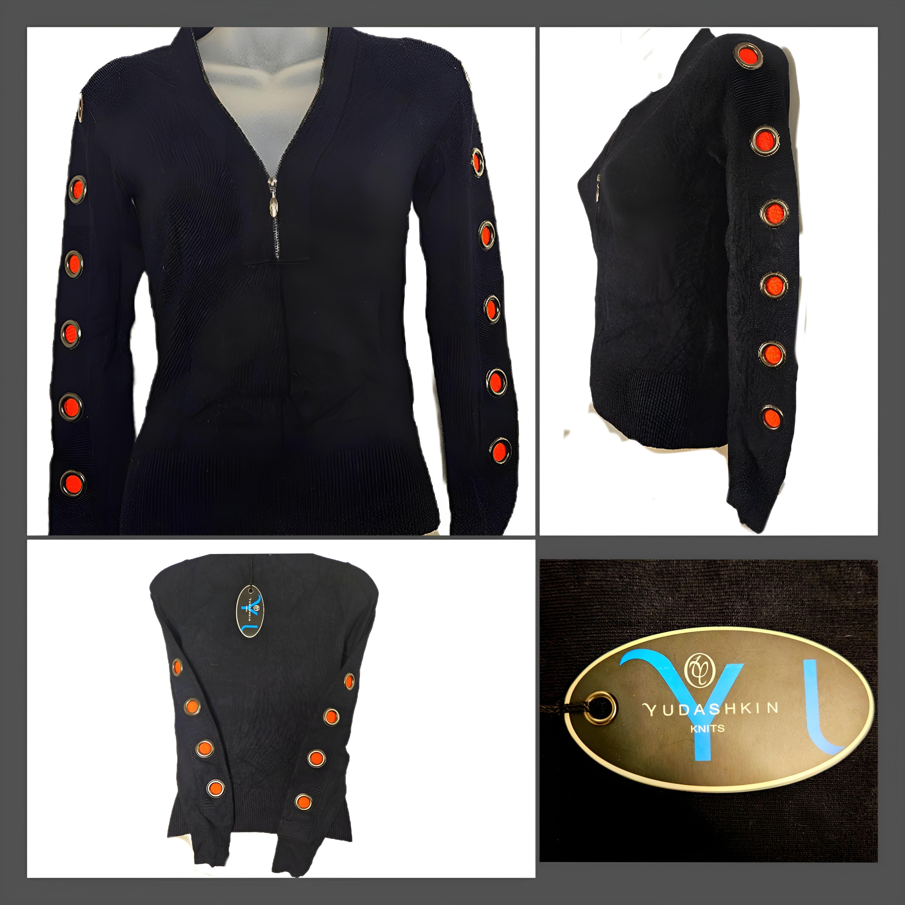 Other COUTURE RUNWAY GROMMET ZIP SWEATER 1998 Size M / US 6-8 / IT 42-44 - 1 Thumbnail