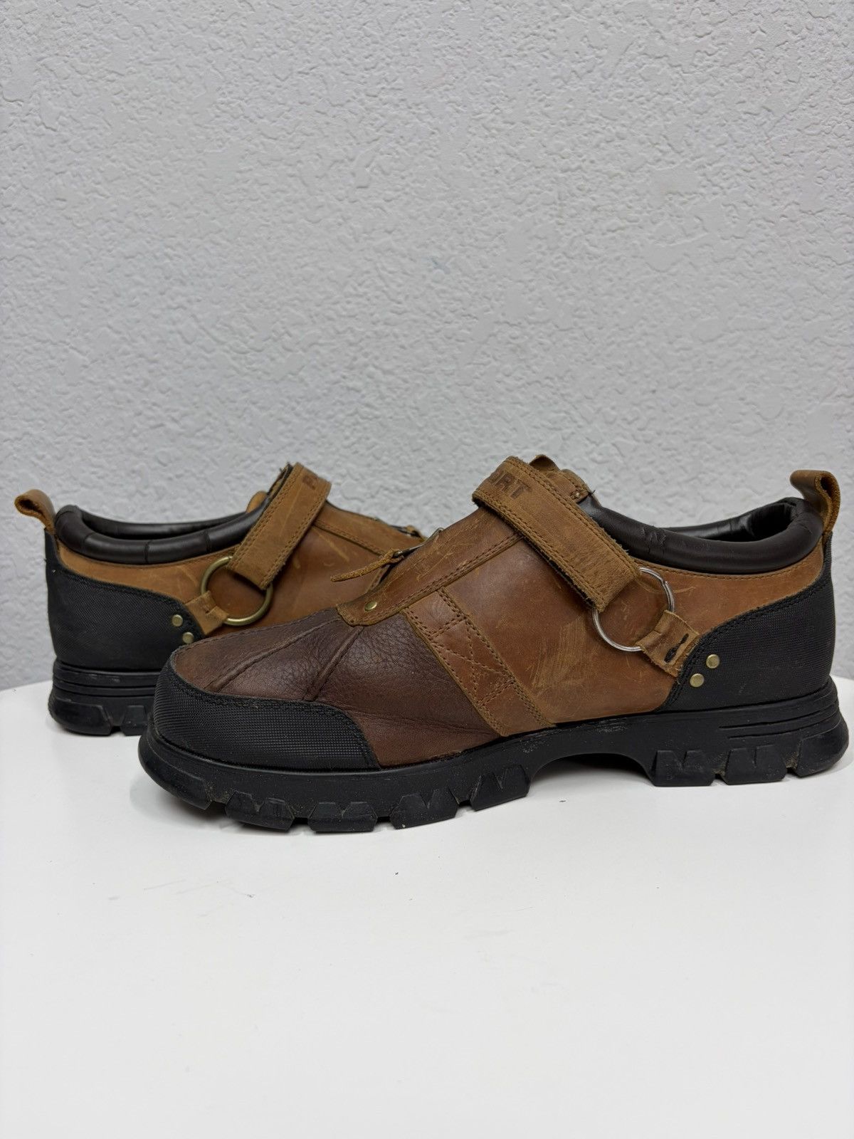 Hedi Slimane VTG Brown Leather Buckle Boots Carol Christian Poell Style Size US 12 / EU 45 - 8 Thumbnail