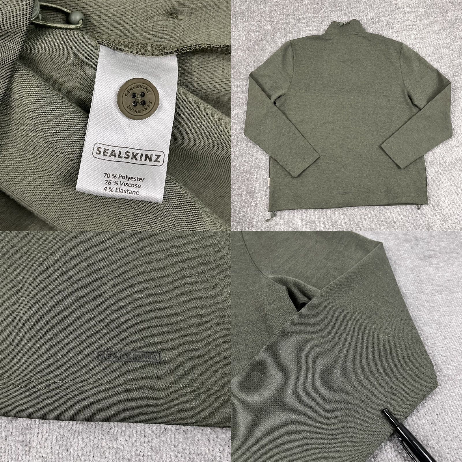 Vintage Sealskinz Jacket Mens 2XL Green Water Repellent Full Zip Bomber Pockets Size US XXL / EU 58 / 5 - 8 Thumbnail