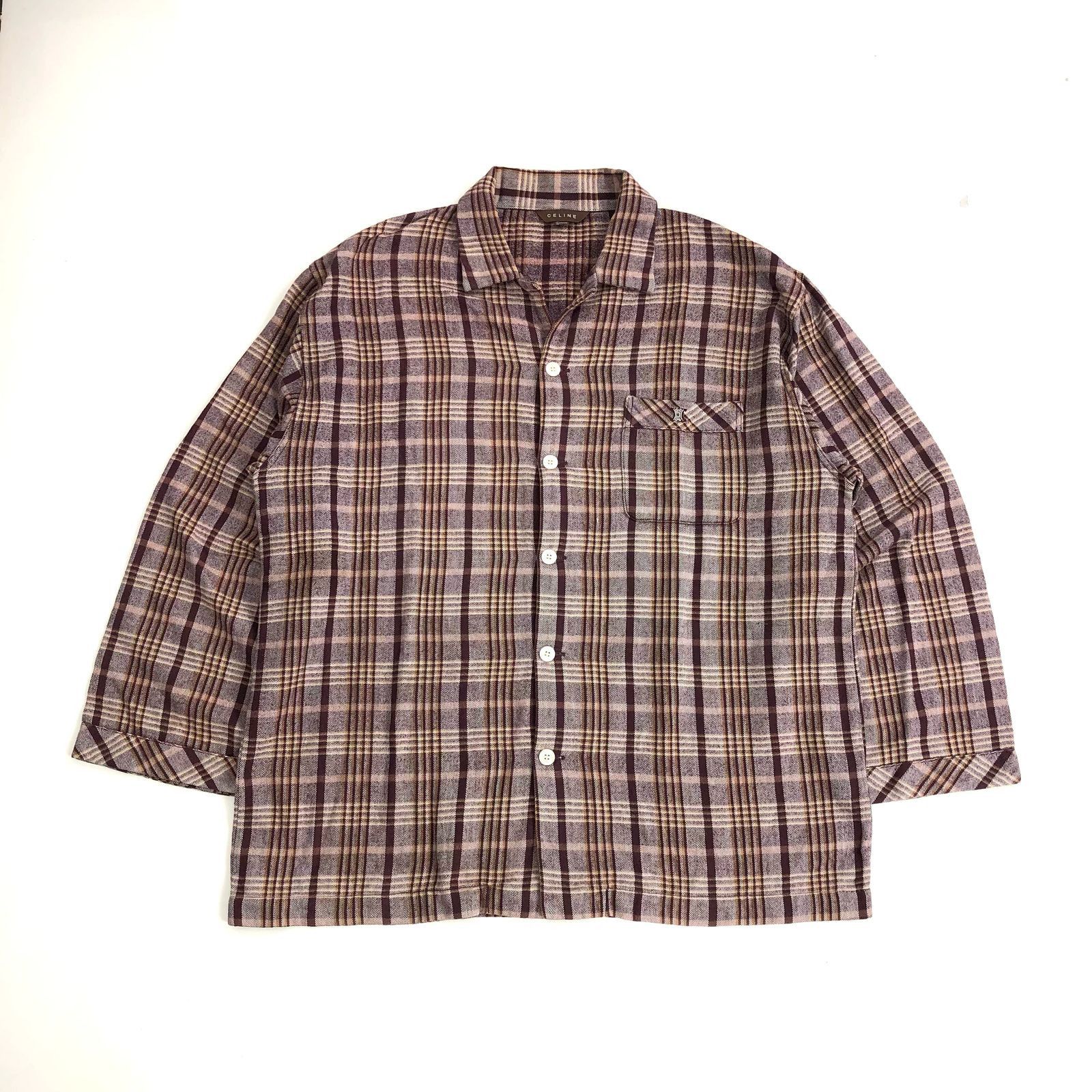 Celine Vintage Celine Plaid Flannel Size US L / EU 52-54 / 3 - 1 Thumbnail