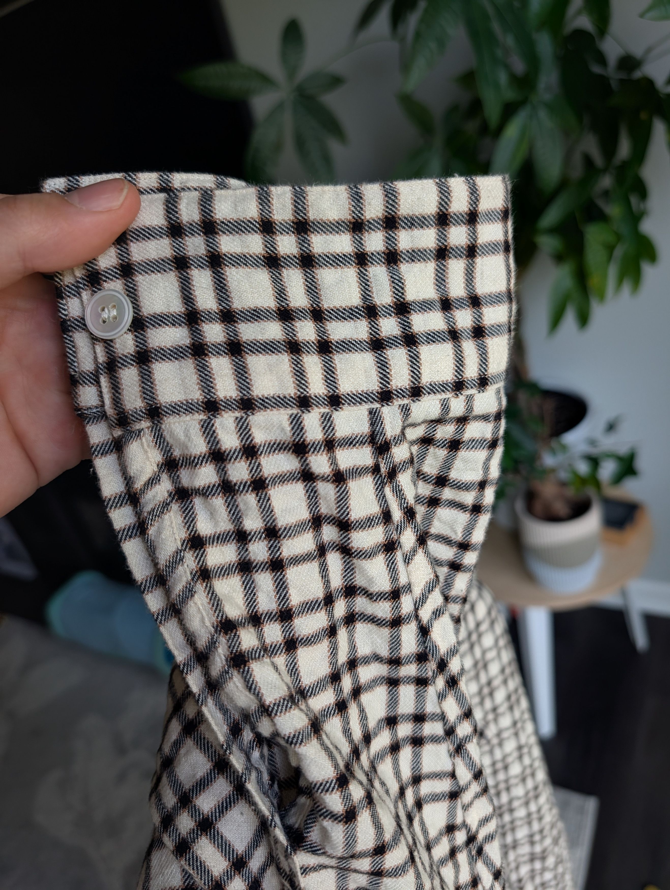 Studio Nicholson Nostra Checked Cotton Shirt, Men's — image 4 of 6