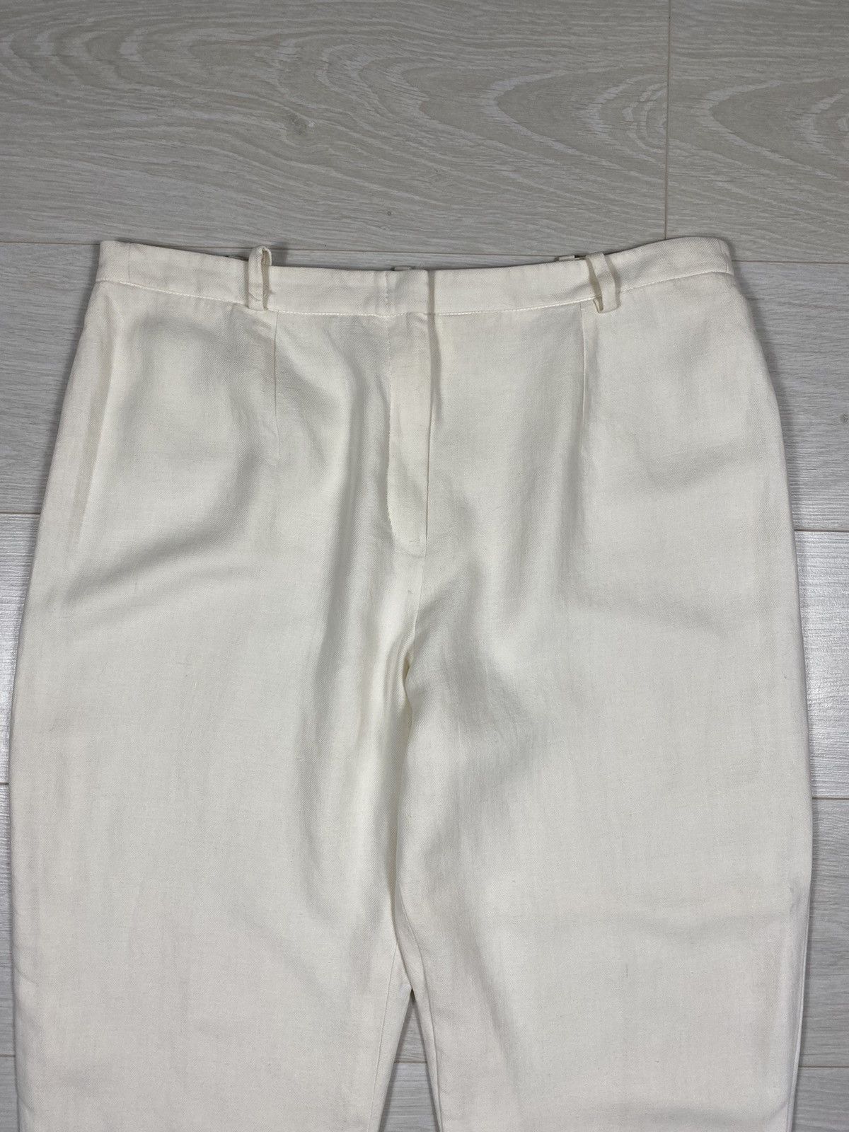 Hermes × Maison Margiela × Vintage Hermes Paris by Margiela Unisex Pants Straight 90s Linen Size US 34 / EU 50 - 5 Thumbnail