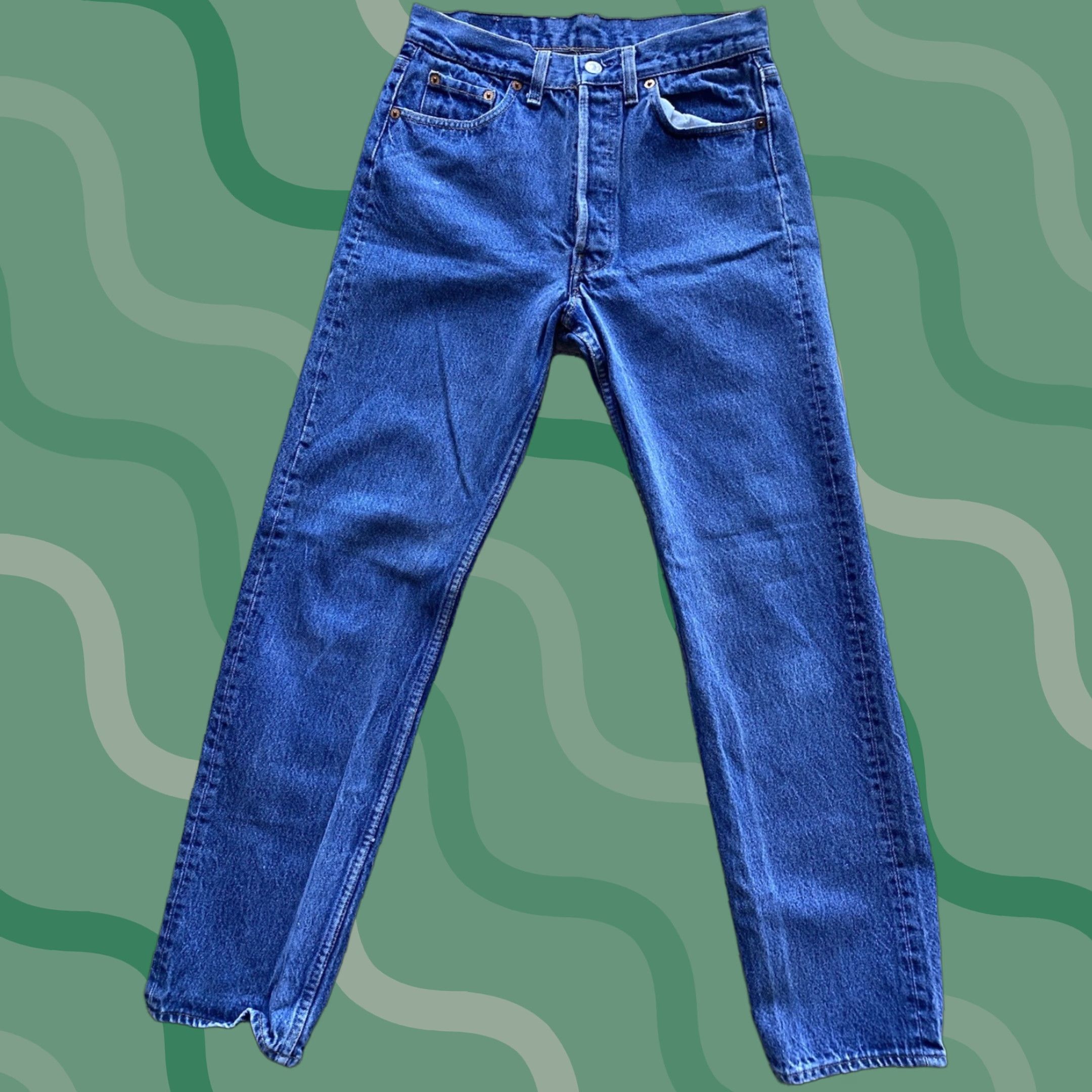 Levi's VINTAGE Levi’s 501 Jeans Blue Men’s 31x34 Flaws Wear Size US 31 - 1 Thumbnail