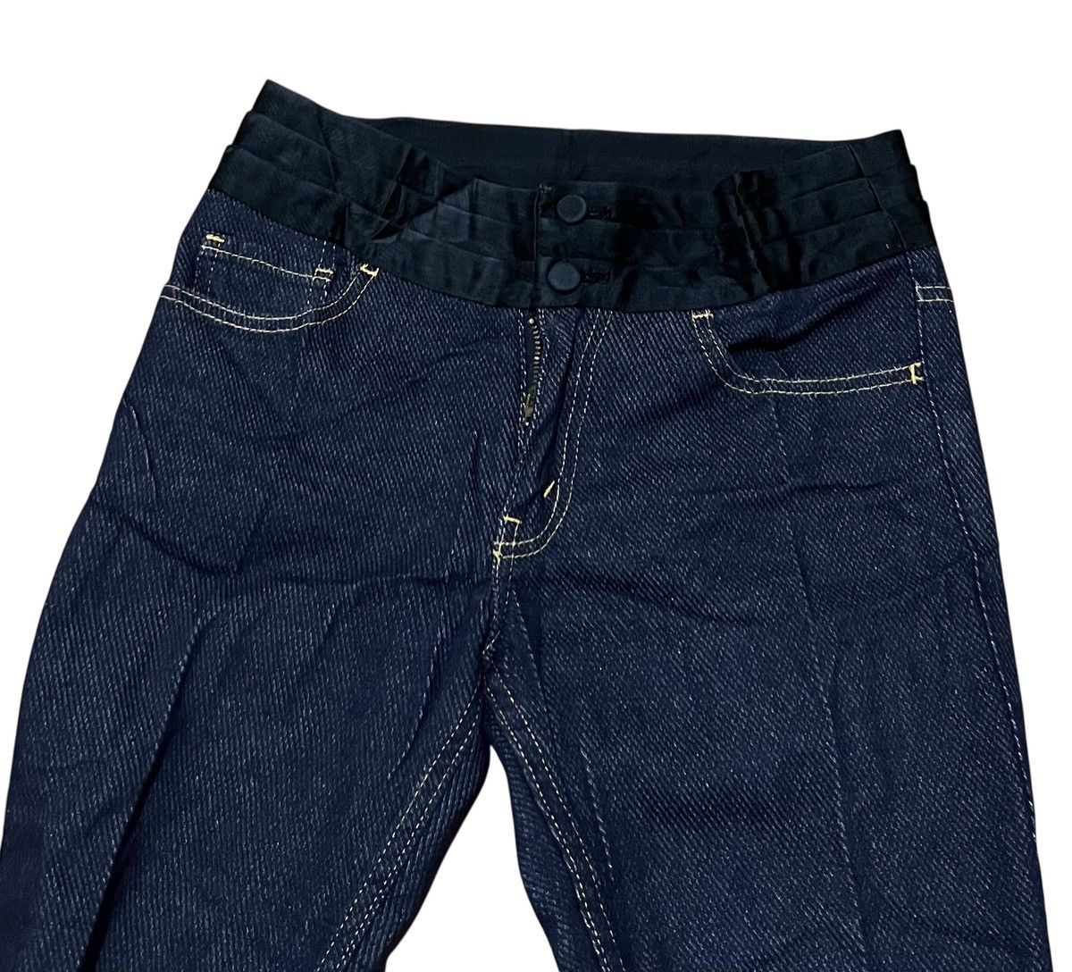Junya Watanabe Junya watanabe cdg AD2006 mixed hybrid jeans Size US 29 - 3 Thumbnail
