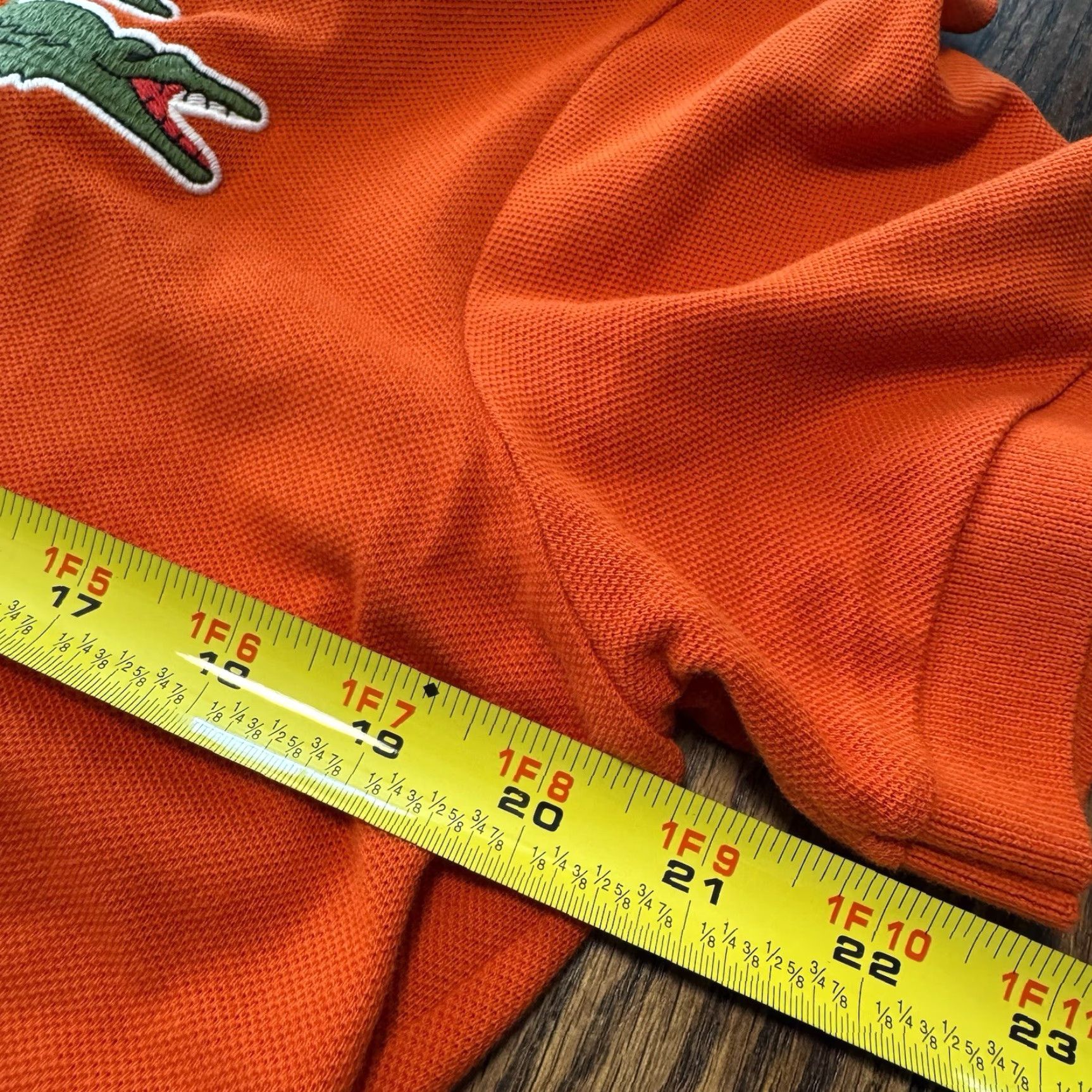 Lacoste Lacoste Polo Shirt Men Size 4 Orange Green Crocodile Sport Regular Short Sleeve Size US S / EU 44-46 / 1 - 7 Thumbnail