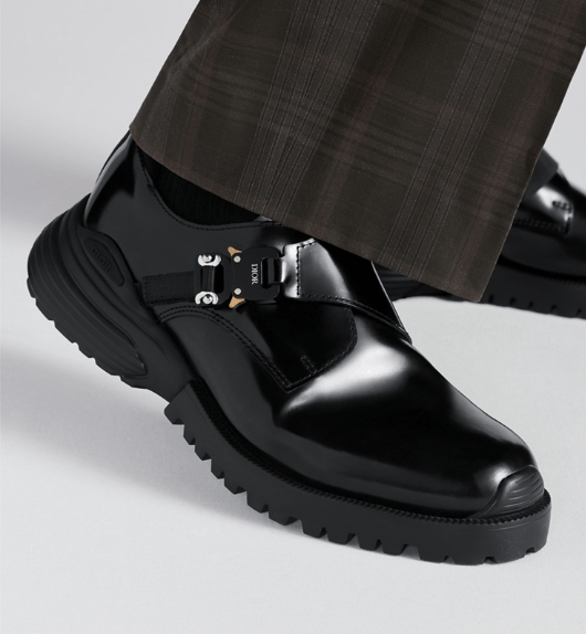 Dior o1w1db10426 3DE393 Combat Monk Derby Shoes in Black Size US 5.5 / EU 38 - 8 Thumbnail