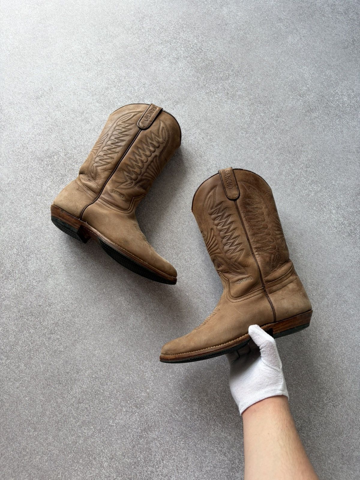 Sancho Boots Vintage Sancho Western Cowboy Leather Brown Boots Size 39 Size US 8 / IT 38 - 2 Thumbnail