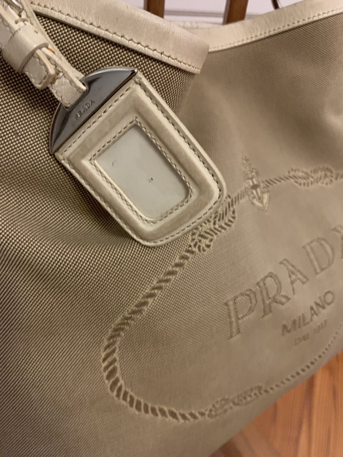 Prada Prada jacquard logo bag Size ONE SIZE - 6 Thumbnail