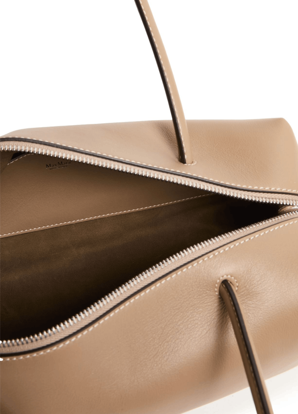 Max Mara MAX MARA Holdall Beige Leather Shoulder Bag New/Authentic Size ONE SIZE - 4 Thumbnail