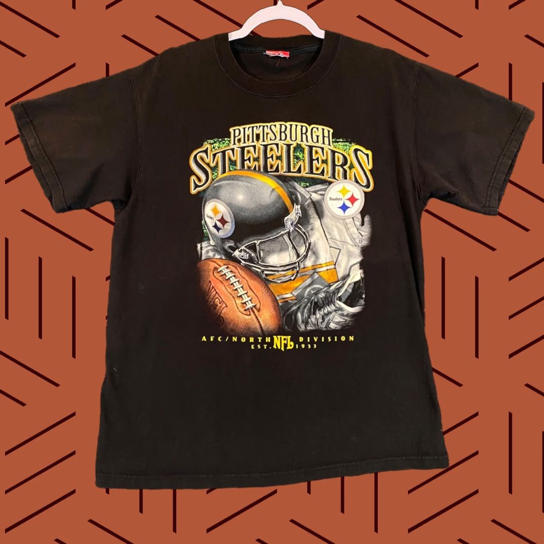 NFL Pittsburgh Steelers Shirt Mens M/L Black Football Tee Short Sleeve NFL AFC North Logo Shirt Mens Black NFL Steelers Tee Size US M / EU 48-50 / 2 - 1 Thumbnail