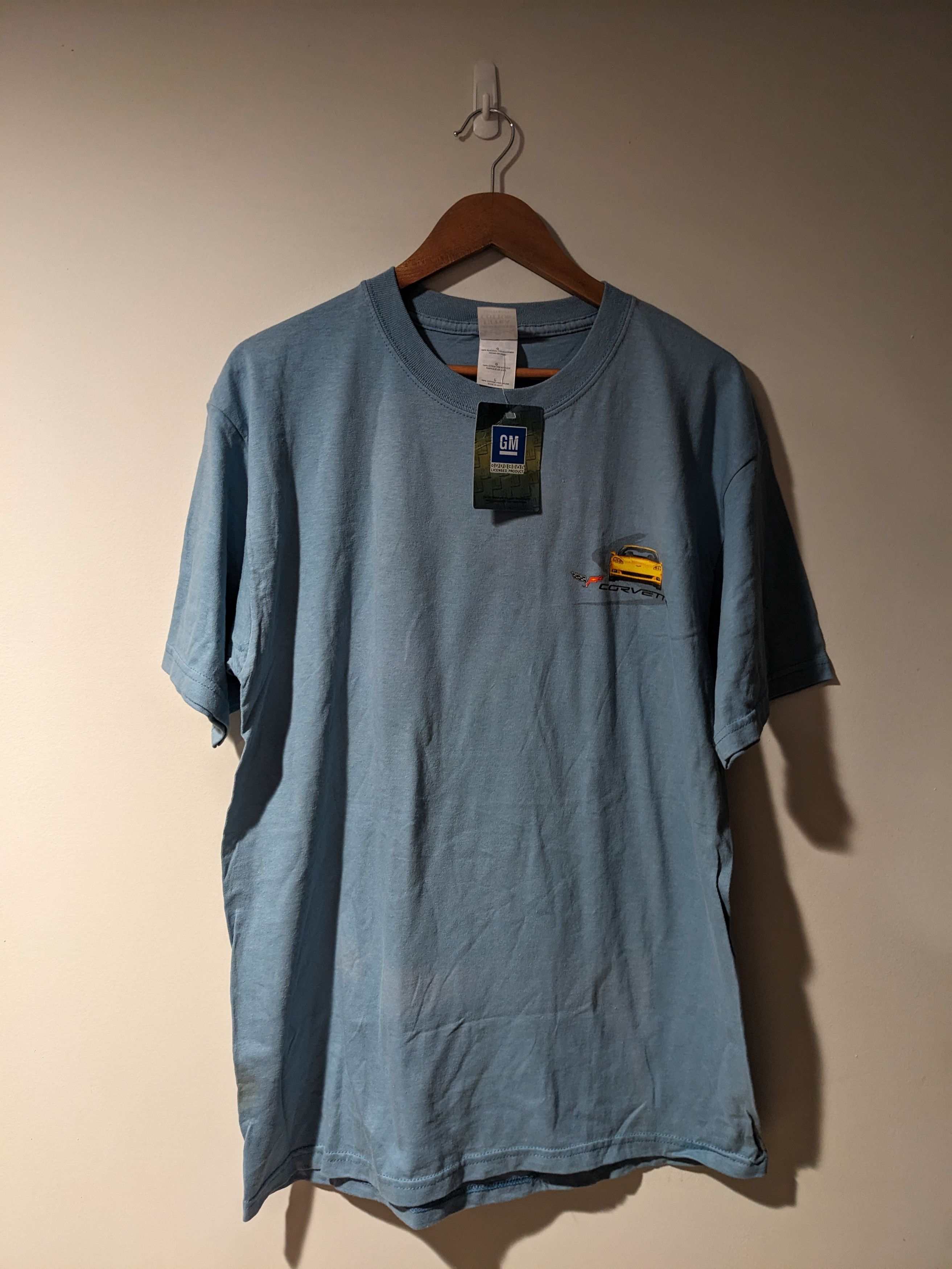 Chevrolet × Vintage Vintage Corvette Z6 Car Show Blue Large T-Shirt Size US L / EU 52-54 / 3 - 3 Thumbnail