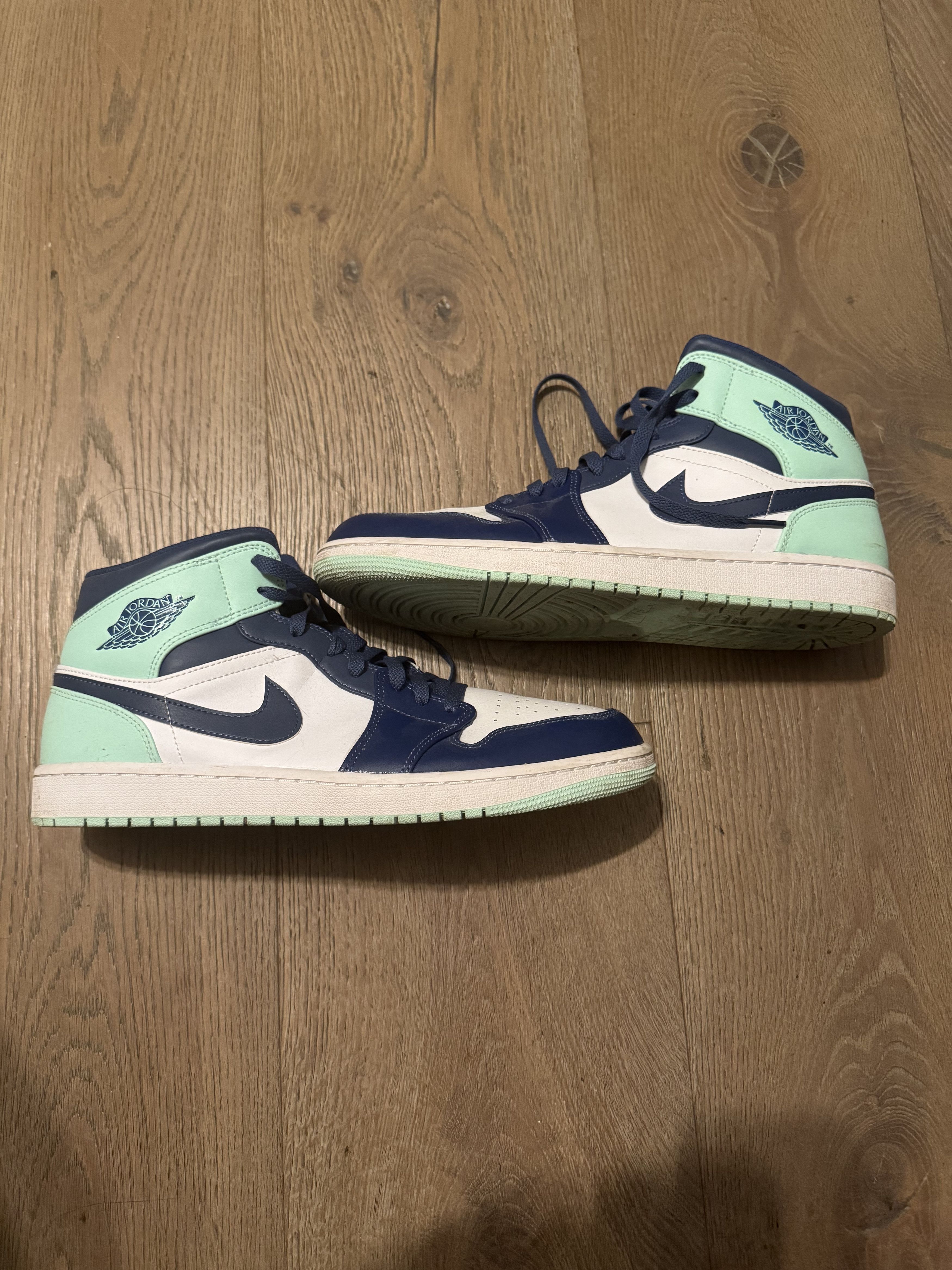 Jordan Brand Air Jordan 1 Mid 'Blue Mint' Size US 12.5 / EU 45-46 - 1 Thumbnail