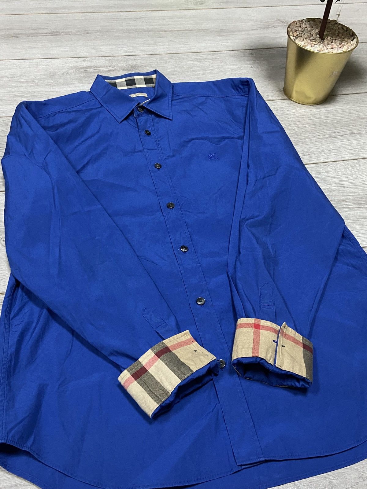 Burberry Burberry Brit vintage shirt nova check buttons Size US L / EU 52-54 / 3 - 6 Thumbnail