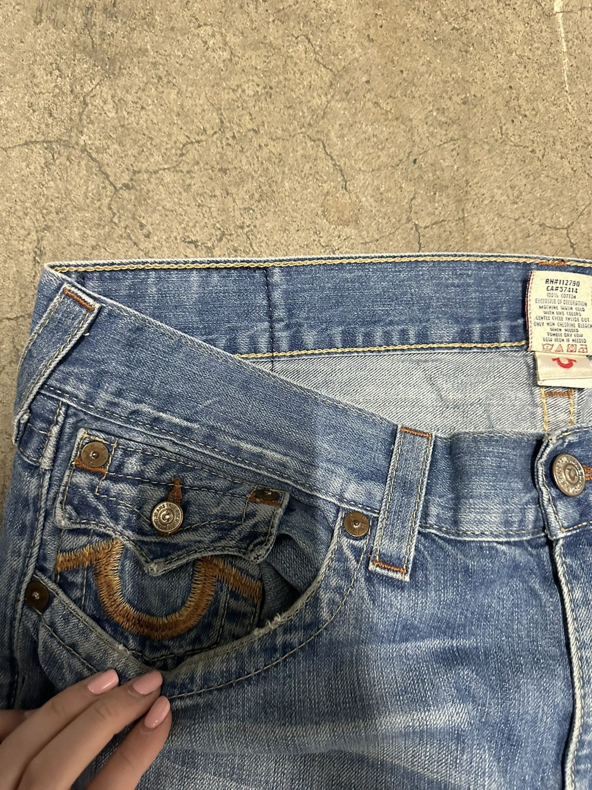 True Religion × Vintage Y2K true religion straight jeans Size US 38 / EU 54 - 5 Thumbnail