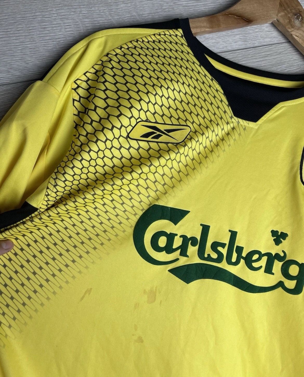 Reebok Vintage soccer jersey FC Liverpool #8 Gerrard Rebook Size US XXL / EU 58 / 5 - 6 Thumbnail