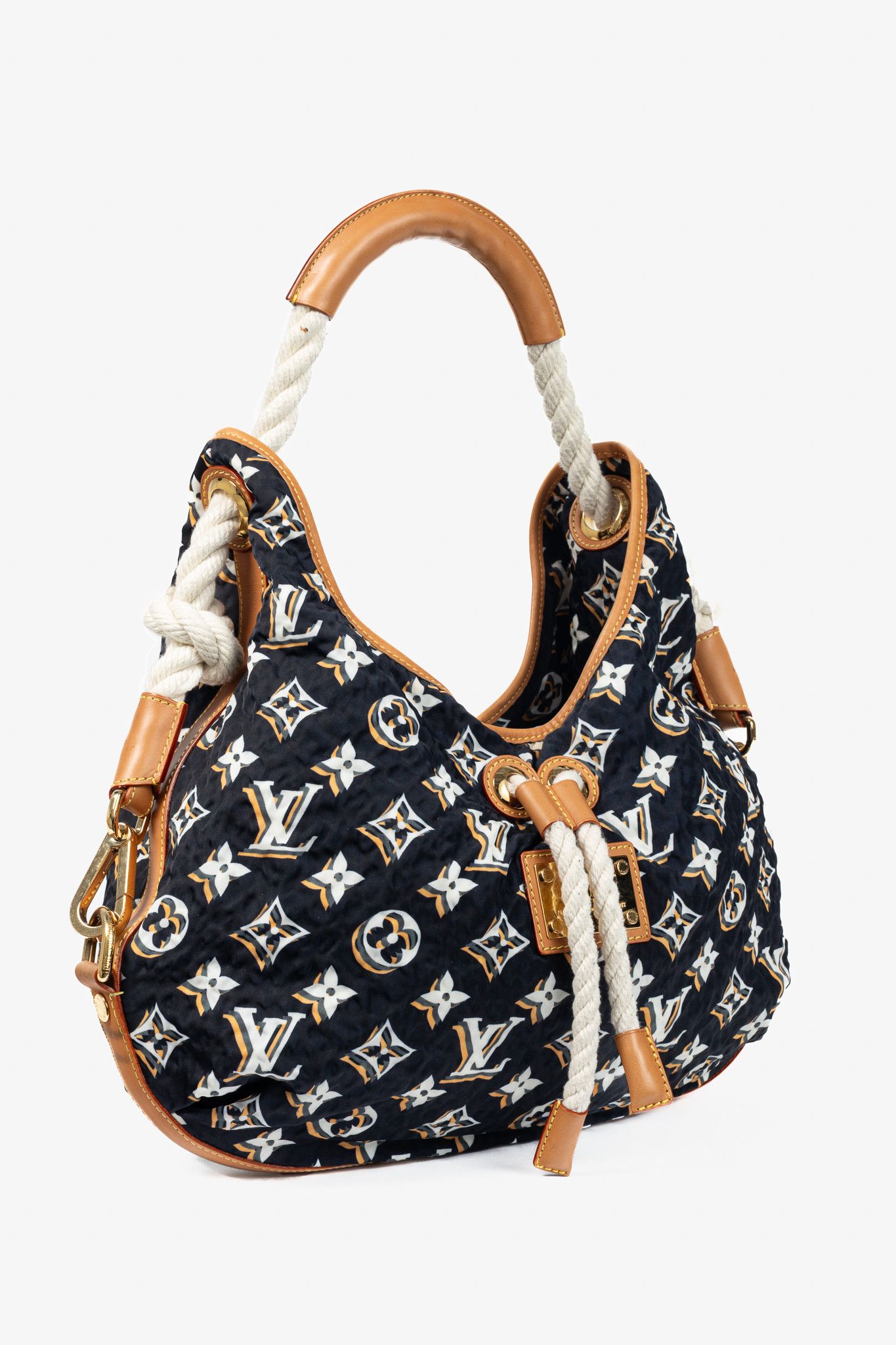 Louis Vuitton Louis Vuitton Bulles MM Navy Monogram Rope-Tassel Hobo Bag Size ONE SIZE - 2 Thumbnail
