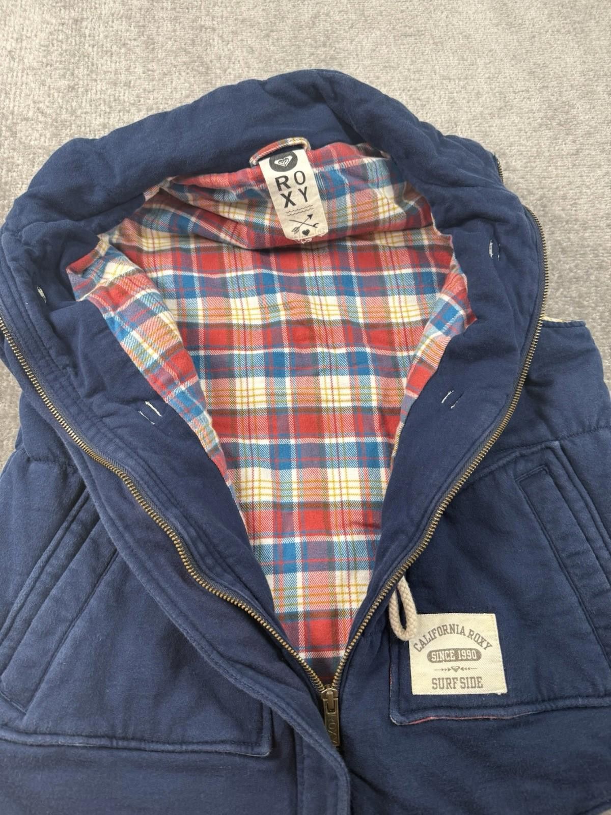 Royal Robbins Roxy Vest Women’s Small Navy Full Zip Flannel Lined Size S / US 4 / IT 40 - 5 Thumbnail