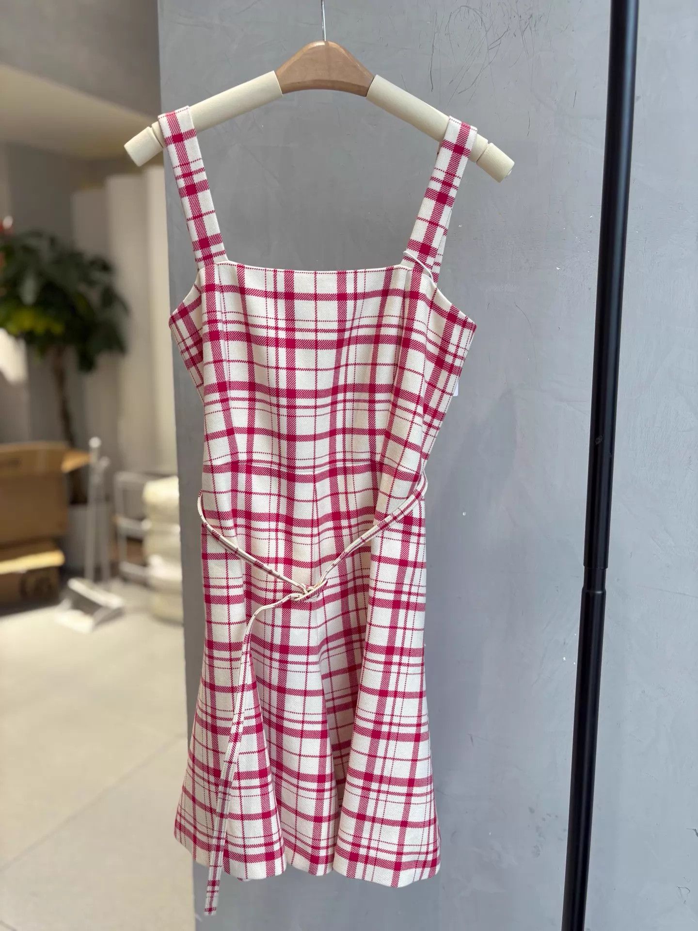 Dior Dior Valentine's Pink Checkered Cami Dress 34 Size XS / US 0-2 / IT 36-38 - 1 Thumbnail