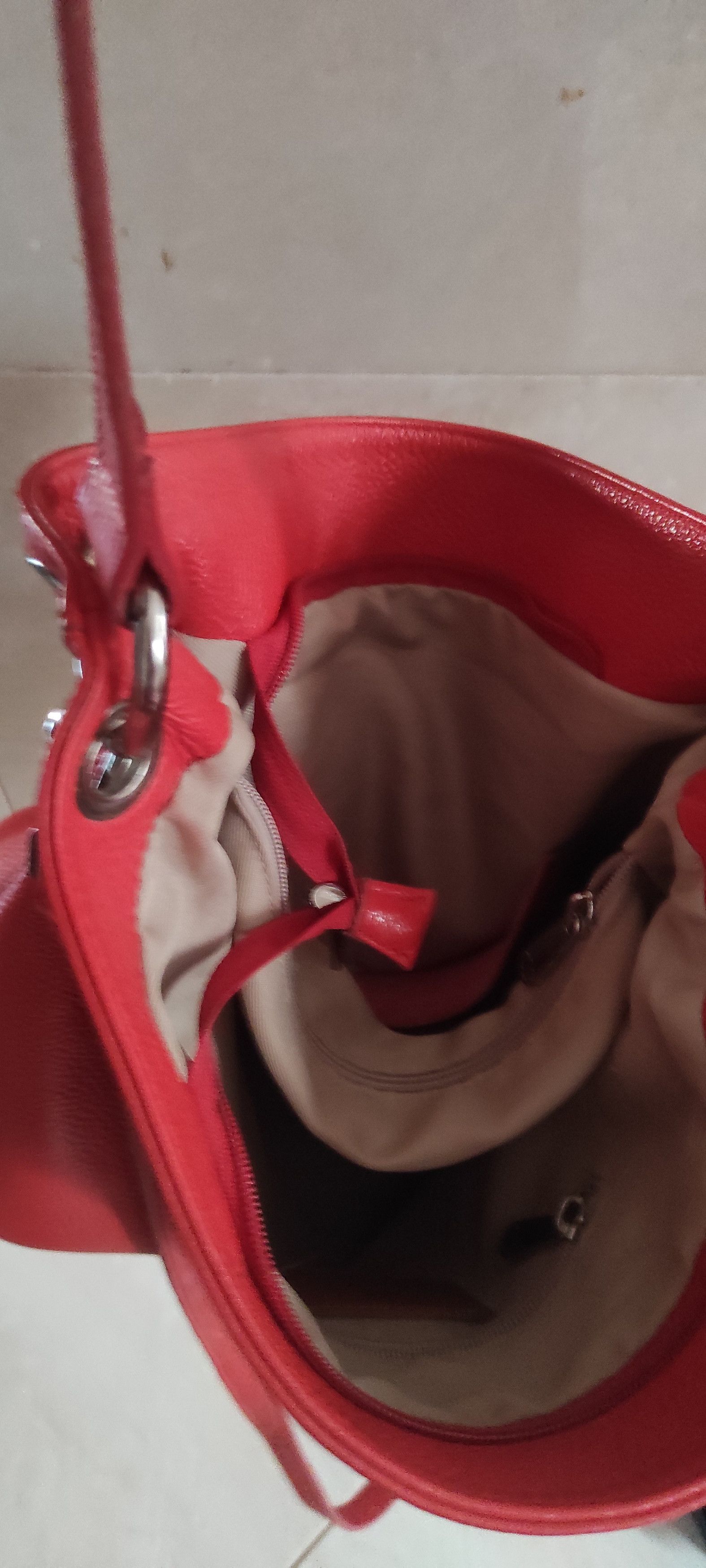 Leather Pelletteria Veneta Made in Italy Women's Orange Leather Bag Size ONE SIZE - 21 Thumbnail