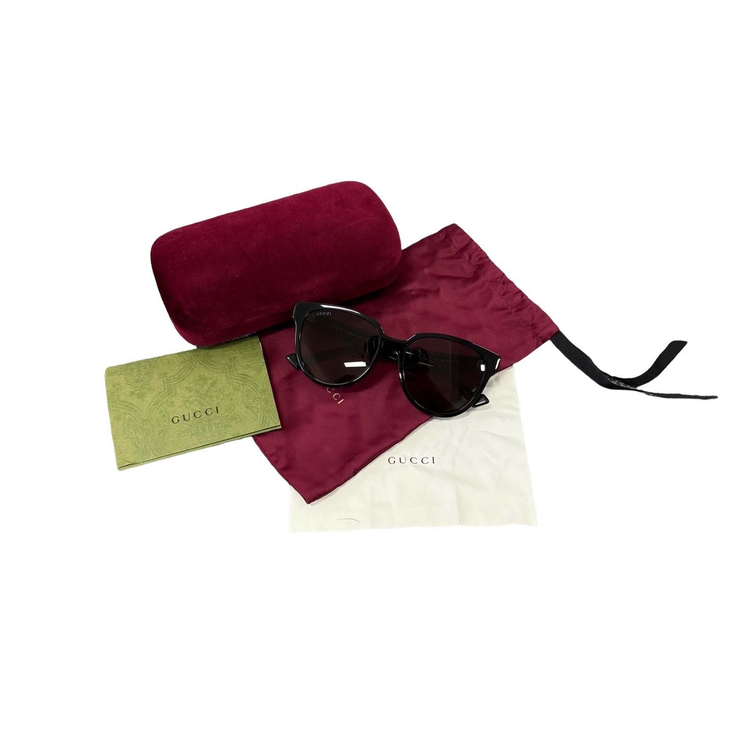 Gucci Gucci Gold GG Logo Sunglasses ONE SIZE Size ONE SIZE - 1 Thumbnail
