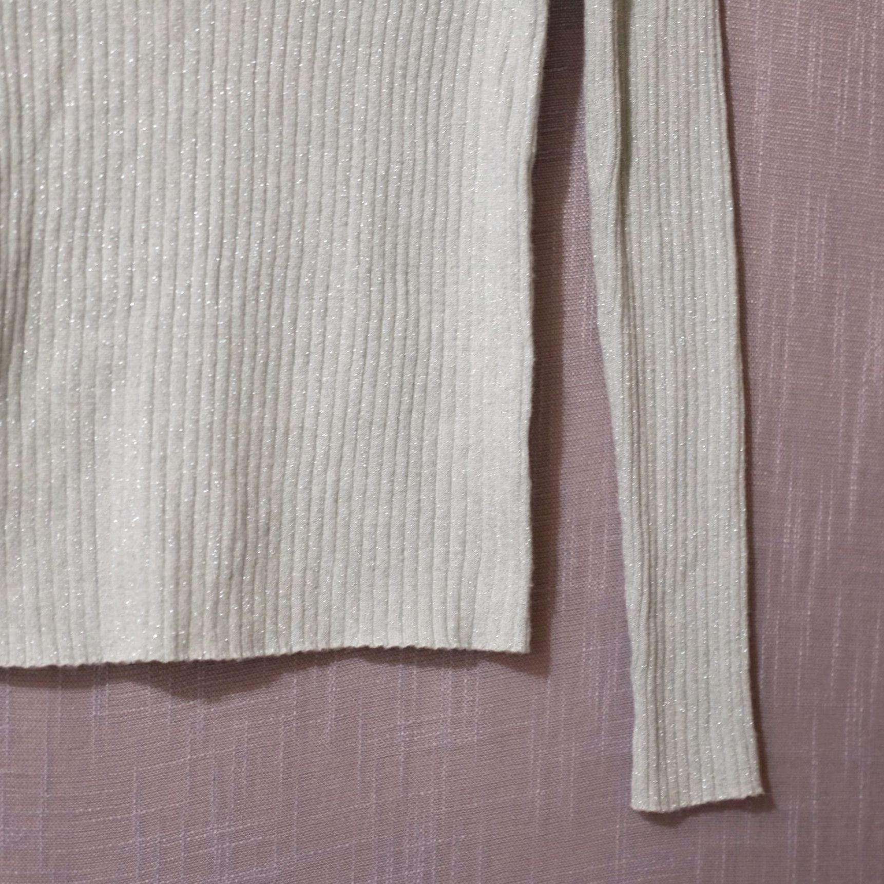 Nine West Nine West Sweater Crew Neck Ribbed Knit Metallic Mint Color Womens S #A2-36 Size S / US 4 / IT 40 - 4 Thumbnail