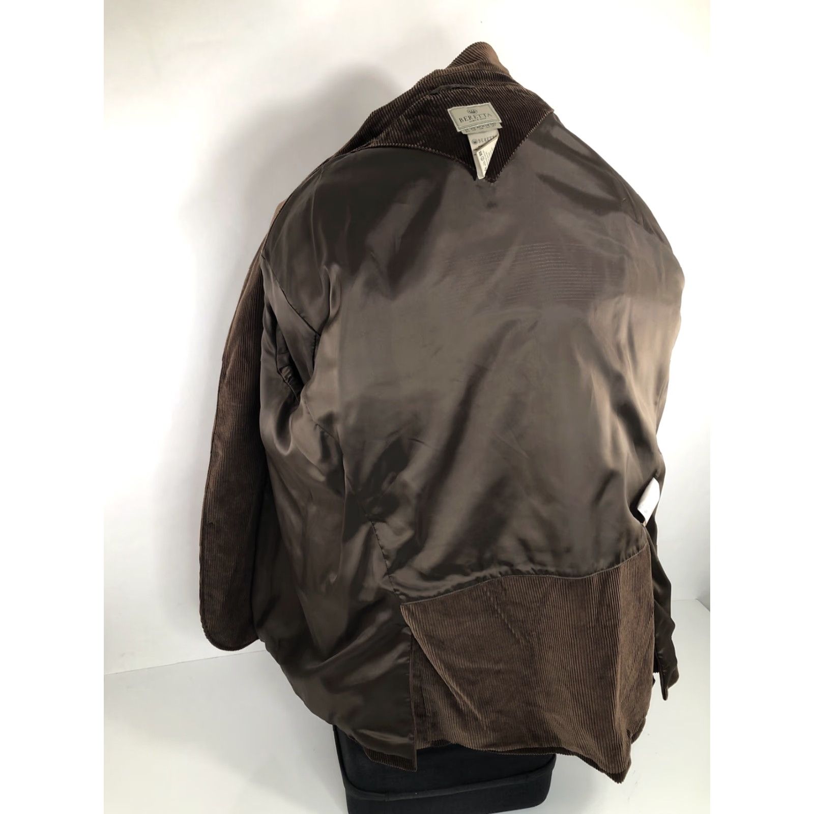 Vintage Beretta Blazer Shirt Corduroy Belted Back Elbow Patch Jacket 52 Brown Men Size 52R - 6 Thumbnail