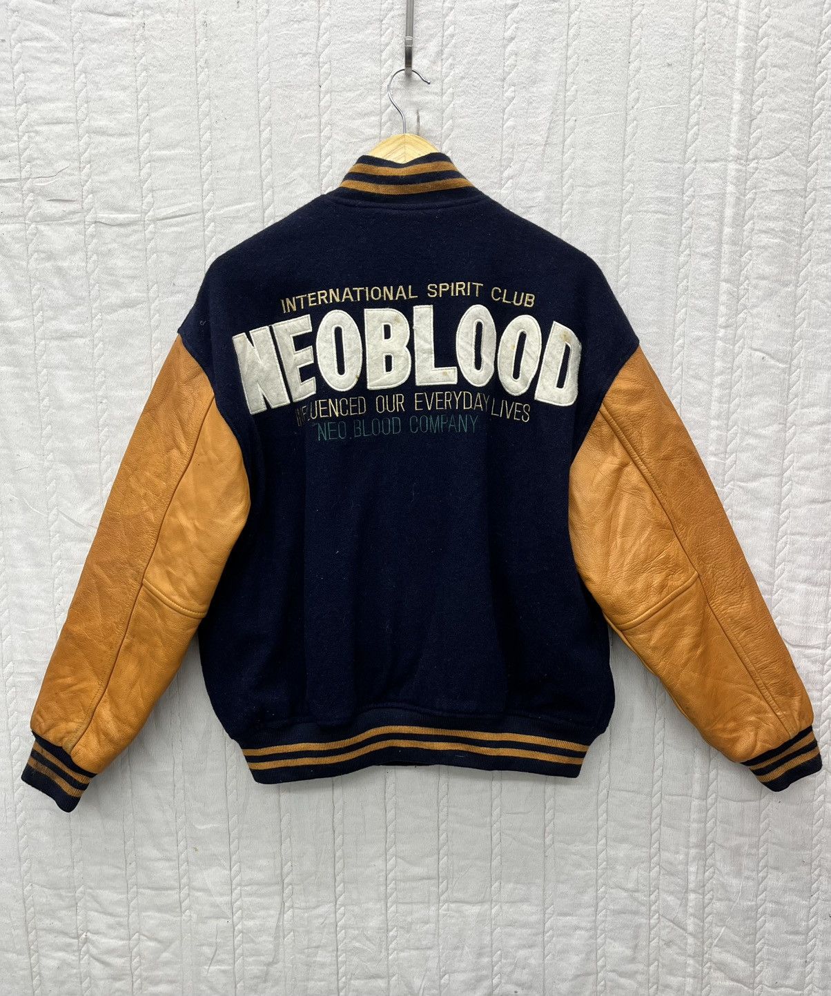 Japanese Brand ARCHIVE🔥NEO BLOOD VARSITY JACKET Size US M / EU 48-50 / 2 - 2 Thumbnail