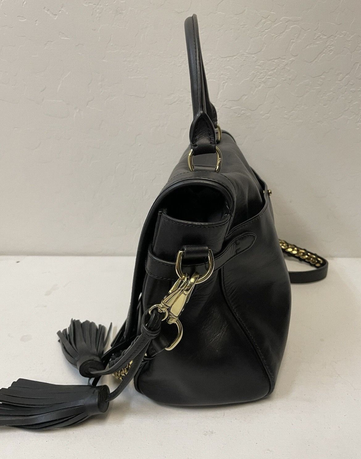 Ralph Lauren Collection Tassel Flap Shoulder Bag Size ONE SIZE - 5 Thumbnail
