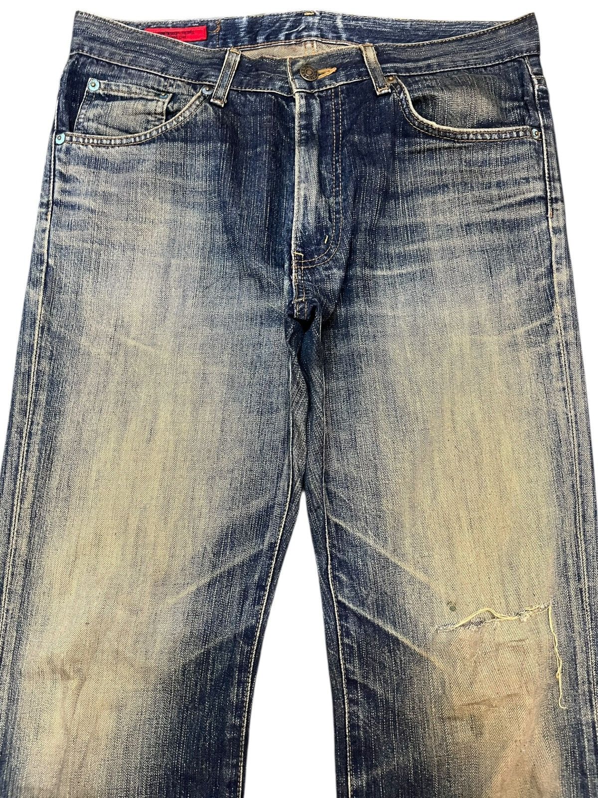 14th Addiction × Beauty Beast × Edwin Vintage Edwin Rebel 503 Flare Mudwash Denim Size US 31 - 2 Thumbnail