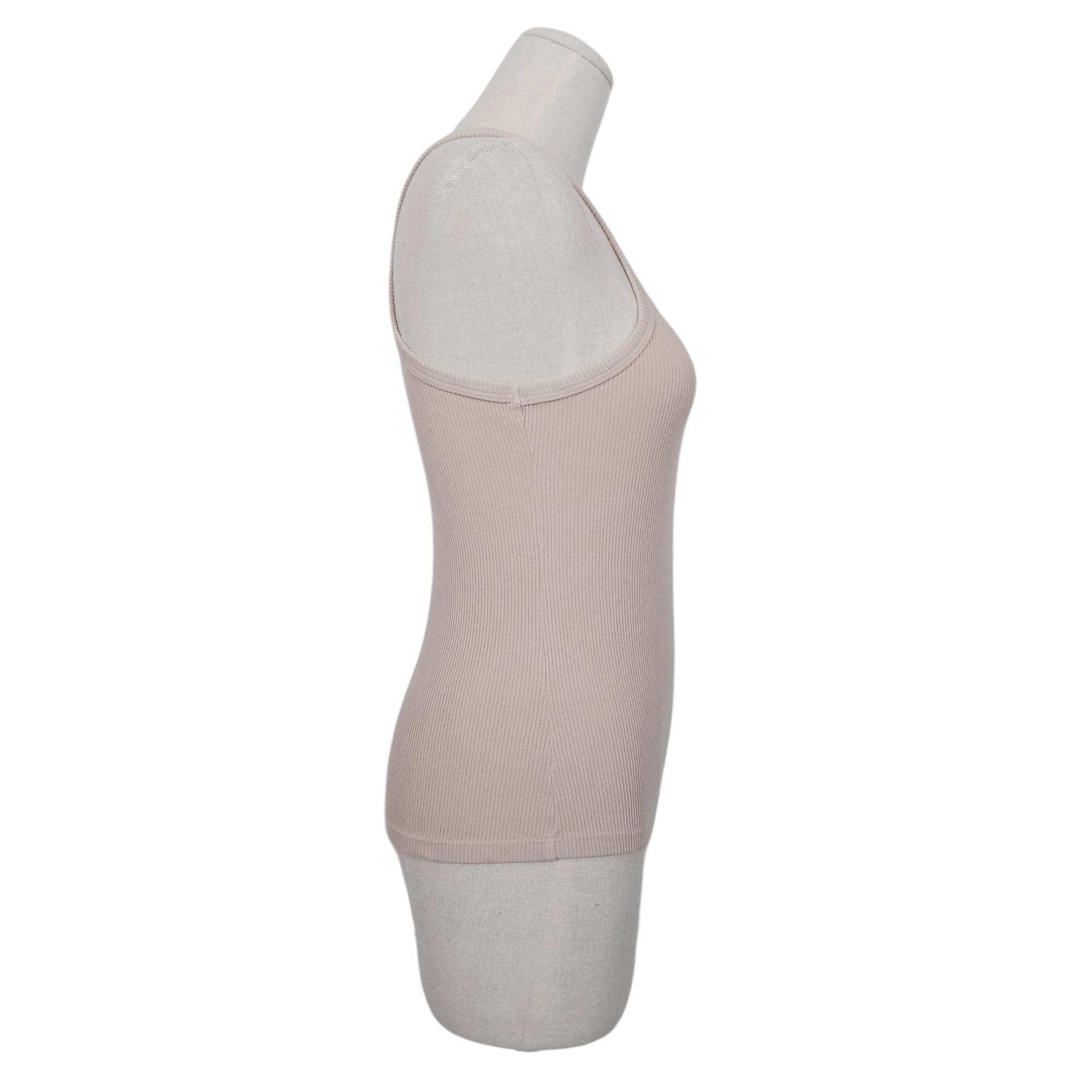 Agolde Rib Tank Latte Sz Small Size S / US 4 / IT 40 - 4 Thumbnail