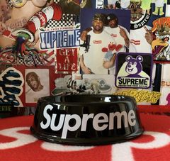 Supreme Dog Bowls Red/Silver (Set of 2) S/S 23