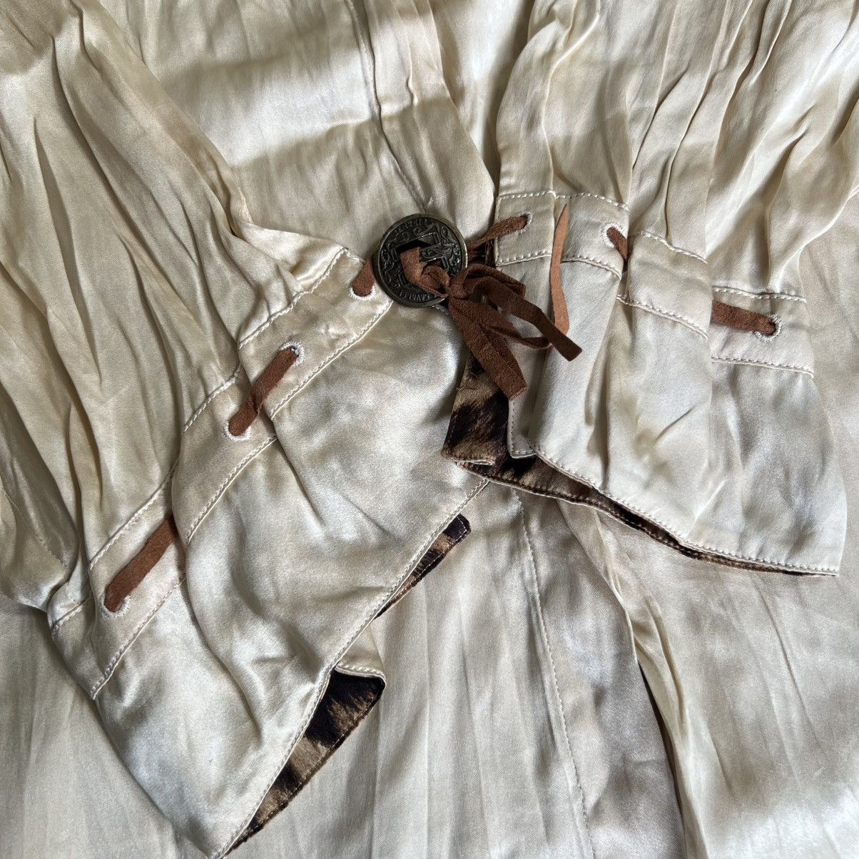 Roberto Cavalli 1990’s Roberto Cavalli Silk shirt Size S / US 4 / IT 40 - 4 Thumbnail