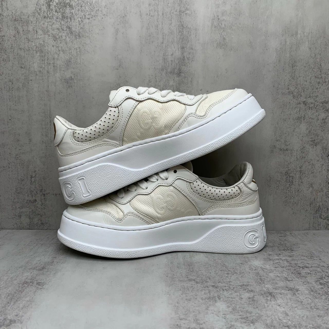 Gucci Gucci White 'Cookie' Sneakers EU35.5 95New JZ1369 Size US 4.5 / IT 34.5 - 3 Thumbnail