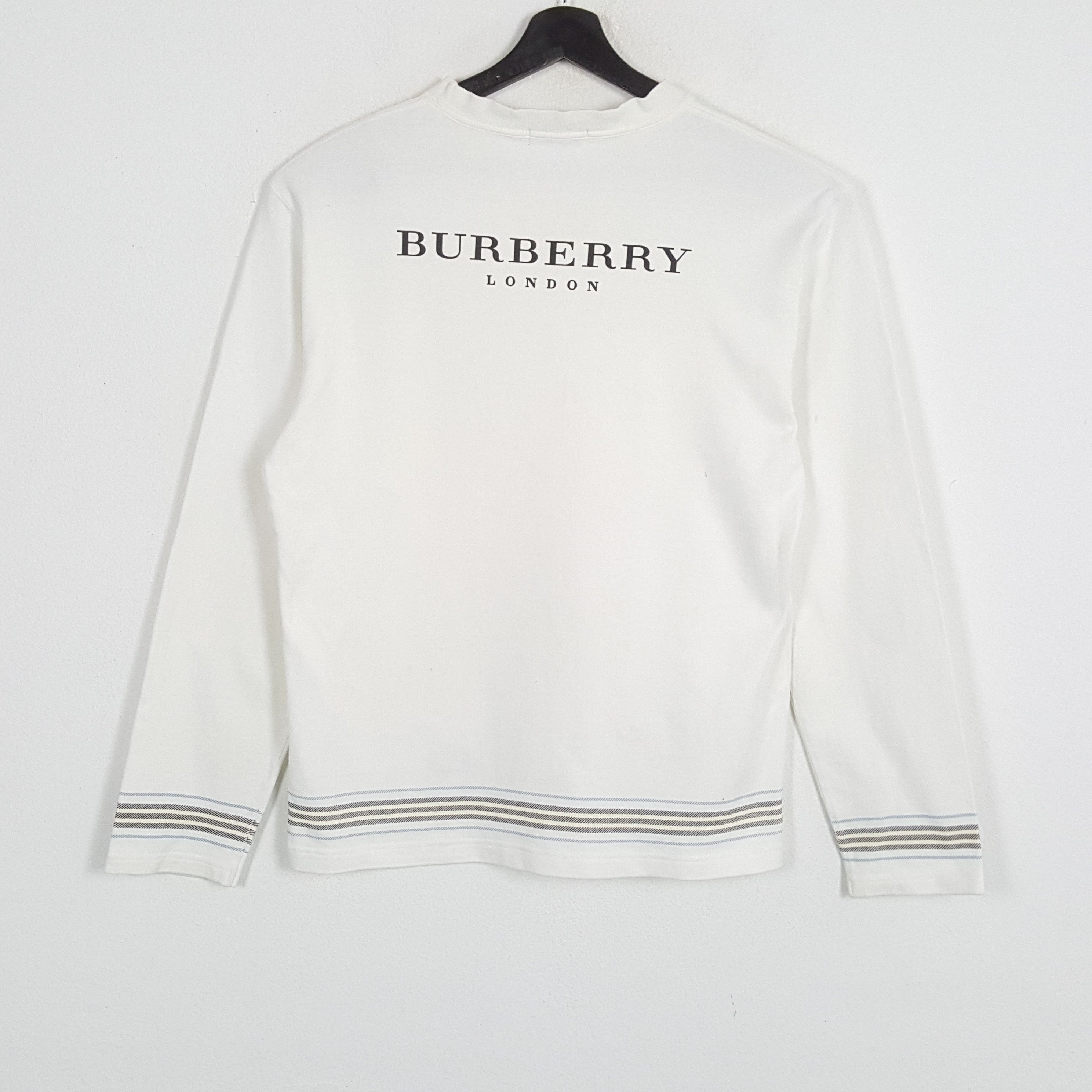 Burberry × Vintage BURBERRY LONDON BLUE LABEL Fashion Custom Art Sweatshirt Size US M / EU 48-50 / 2 - 1 Thumbnail
