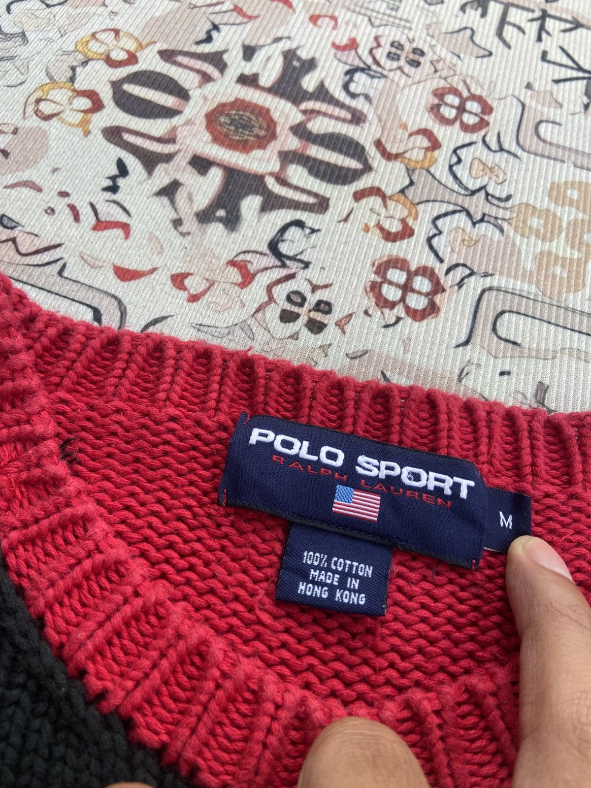 Polo Ralph Lauren Polo Sport Ralph Lauren striped knitwear wool vintage Size US M / EU 48-50 / 2 - 4 Thumbnail